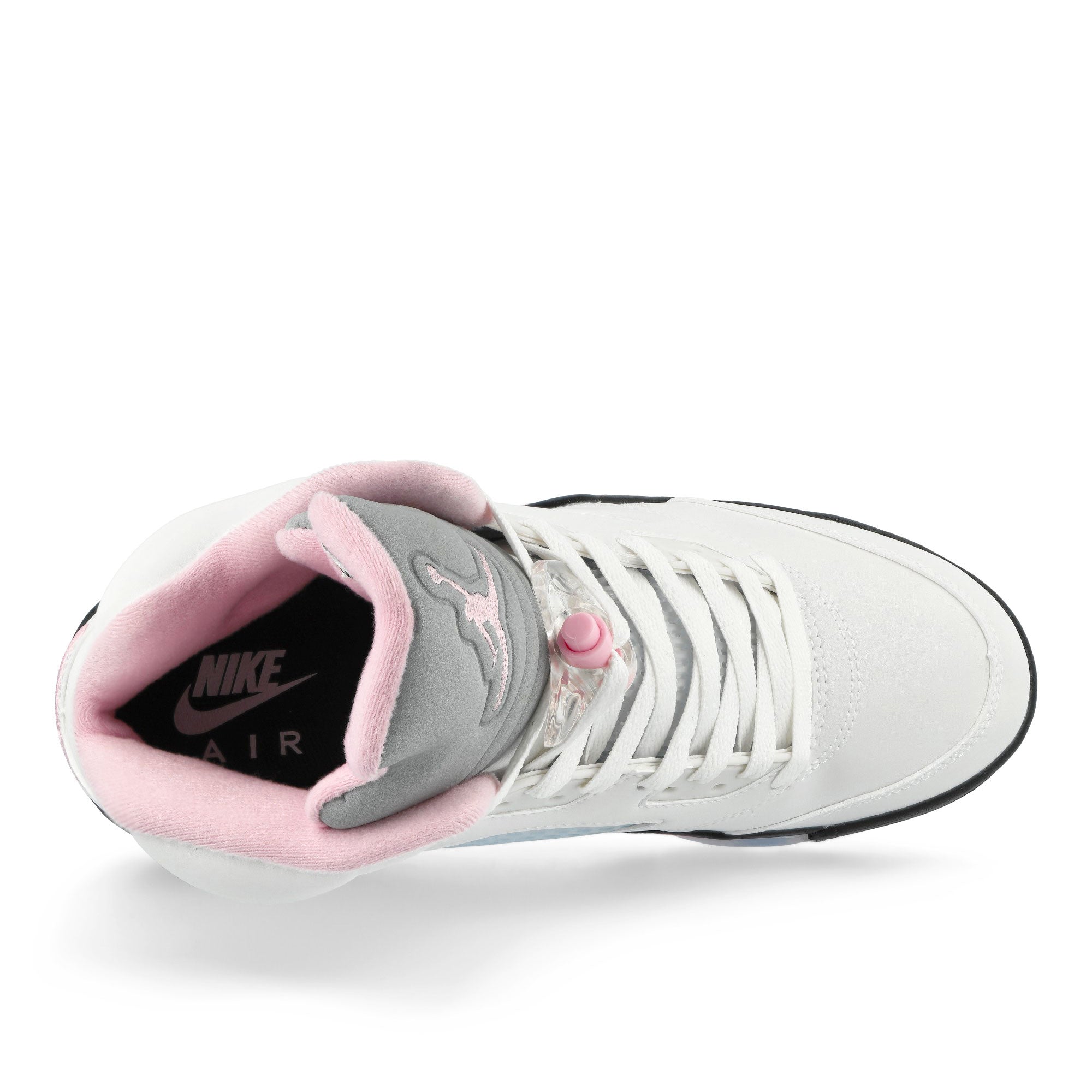 Jordan Air Jordan 5 Retro OG White / Med Soft Pink - Black High Top Sneakers HQ7978 102 Detail View 1 | Overkill
