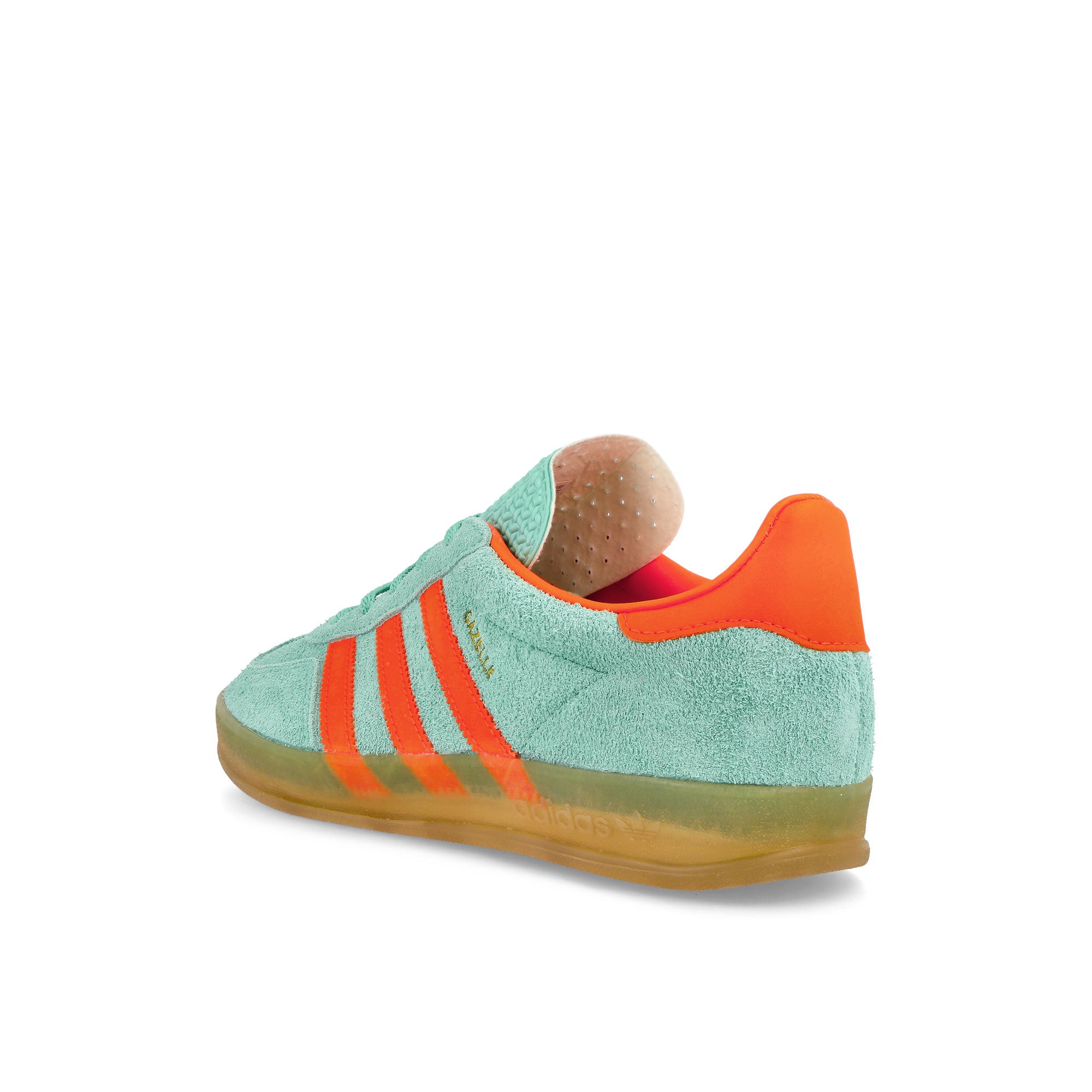 adidas Gazelle Indoor W Pulse Mint-Solar Orange-Gum Sneakers Material | Overkill