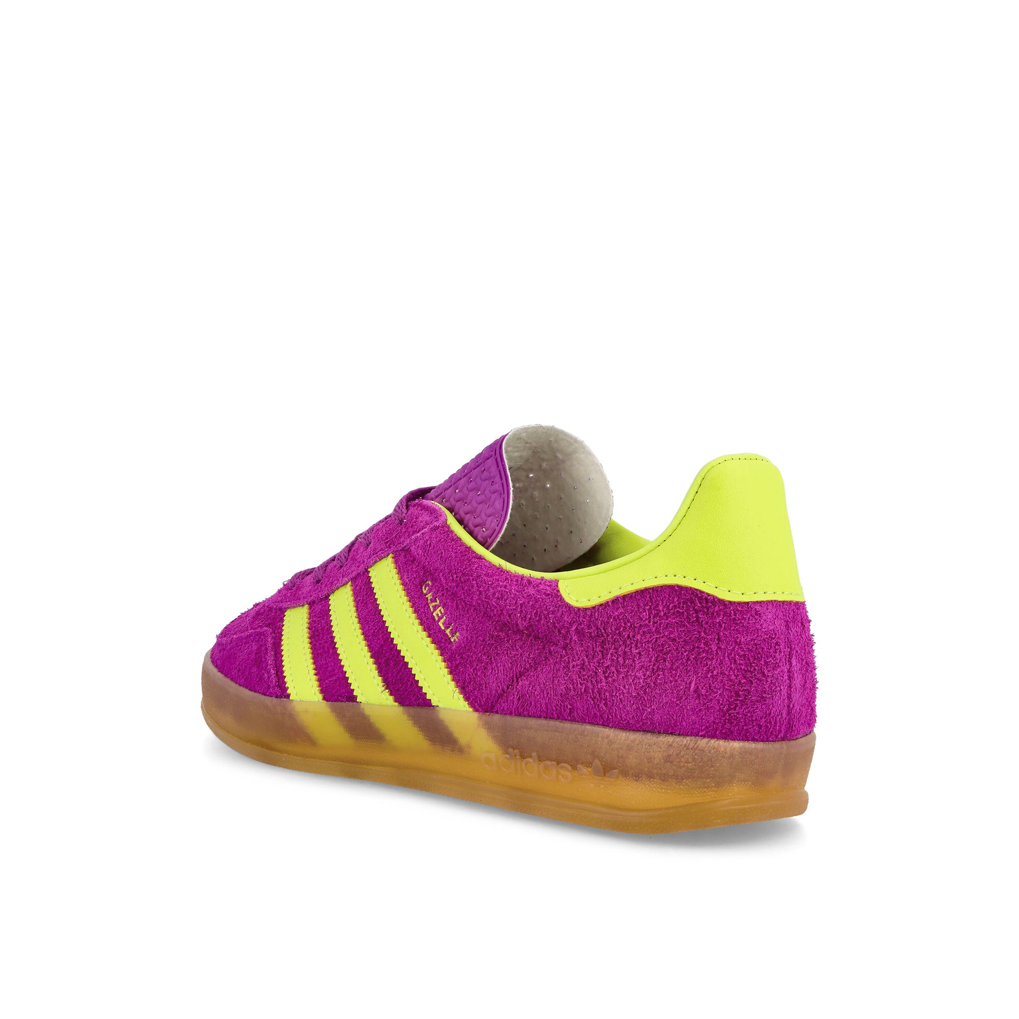 adidas Gazelle Indoor W Shock Purple / Solar Yellow / Gum Low Top Sneakers Material | Overkill
