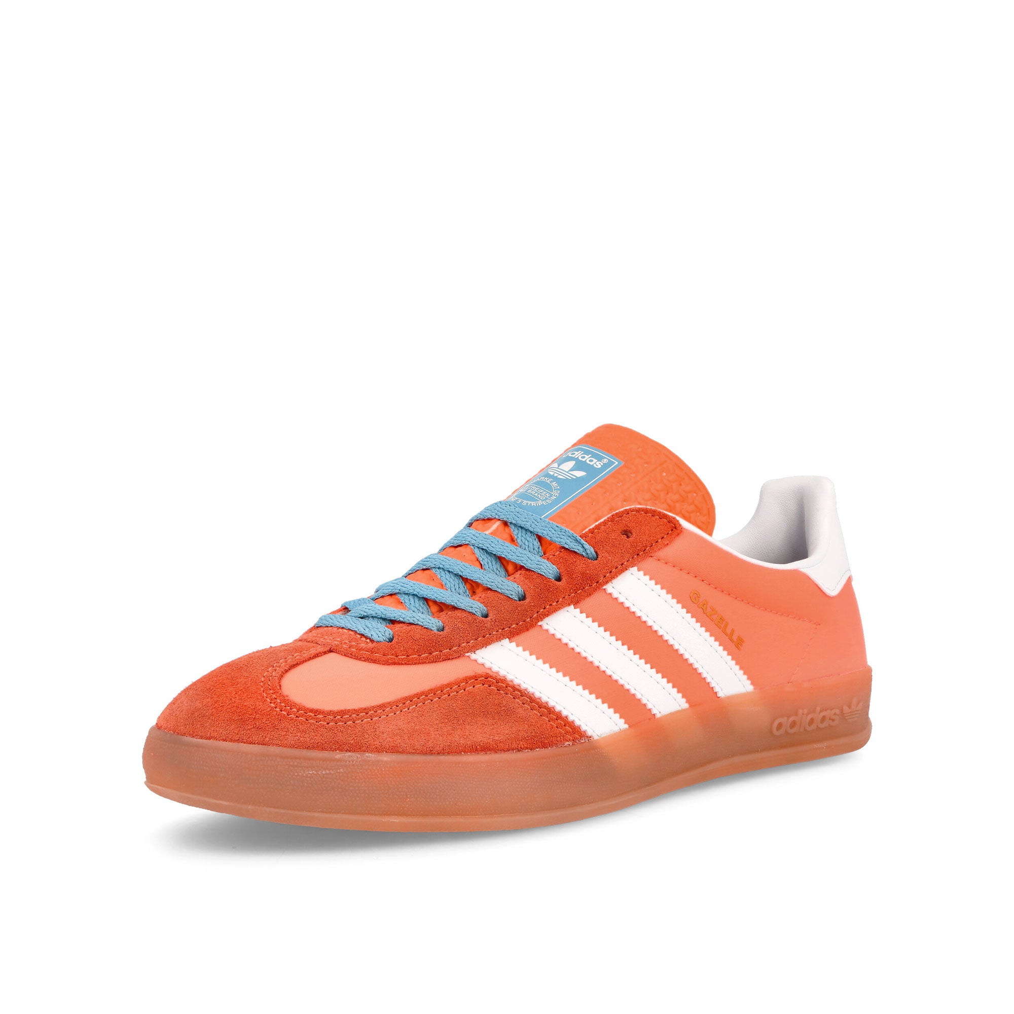 adidas Gazelle Indoor Bea Orange / Footwear White / Gum3 Low Top Sneakers Close Up | Overkill