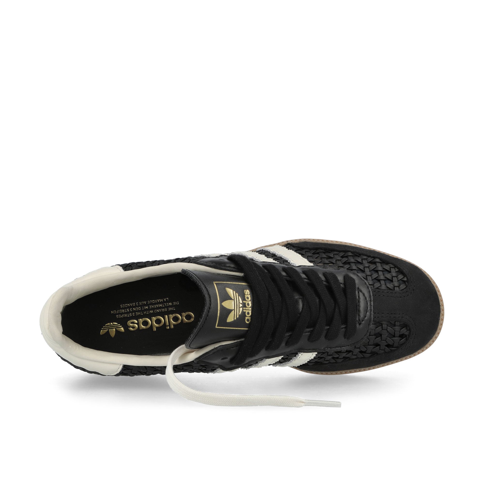 adidas Samba OG W Core Black / Cream White / Gold Metallic Low Top Sneakers HQ9282 Detailfoto | Overkill