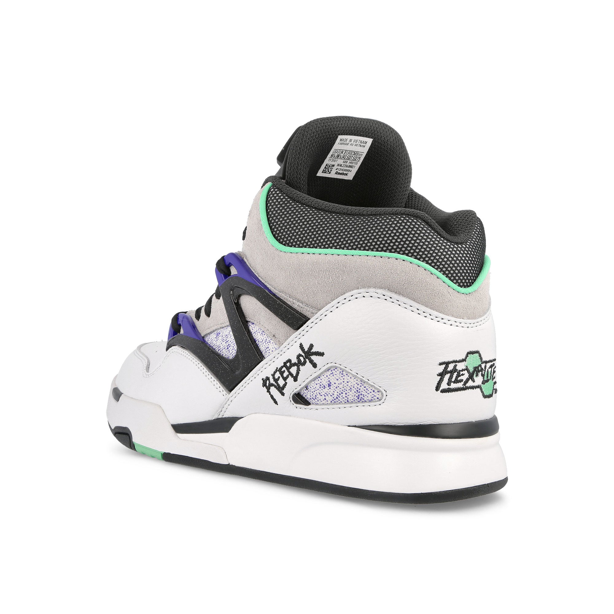 Reebok Pump Omni Zone II Footwear White / Pure Grey / Mint Sneakers Material | Overkill