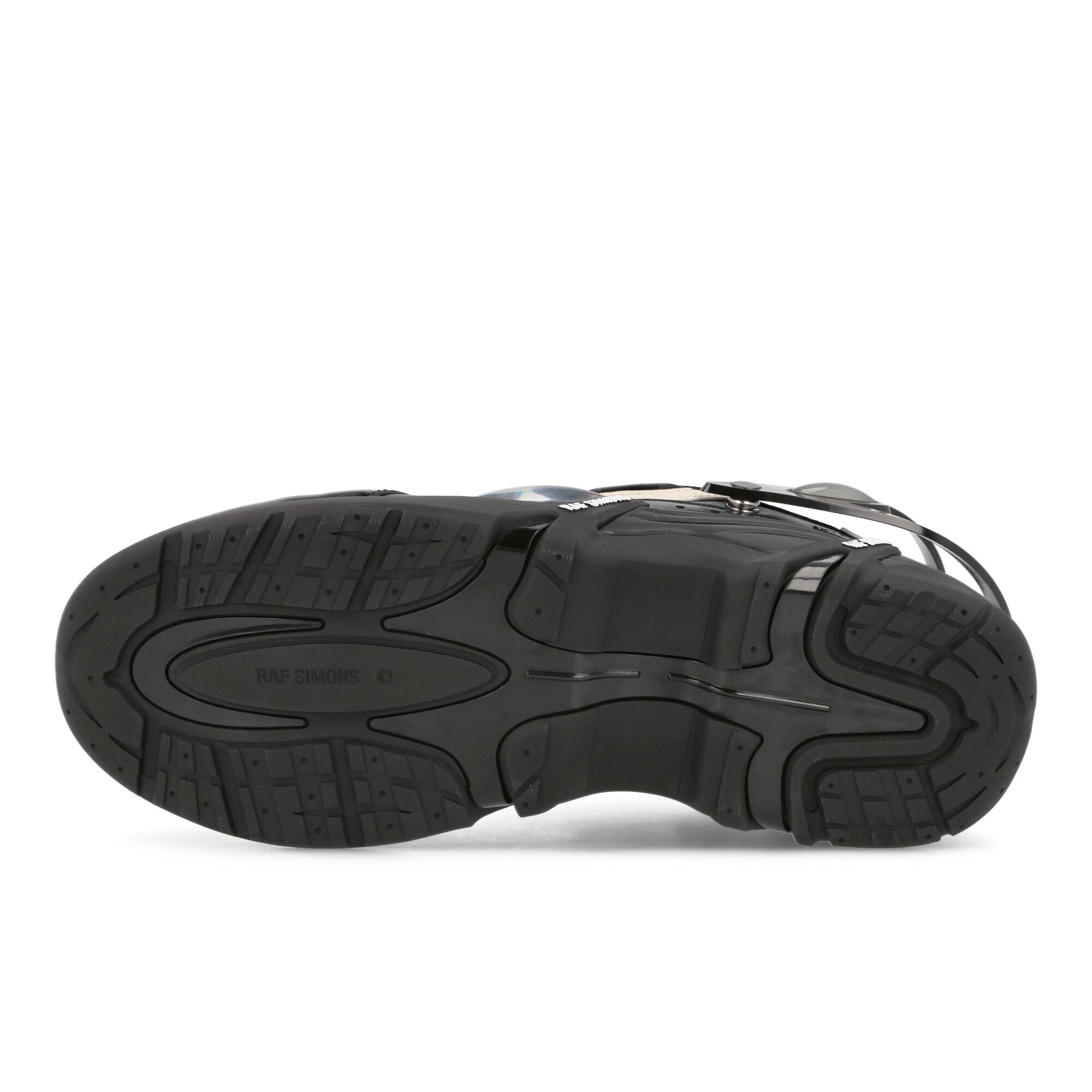 Raf Simons Cylon-21 Cream Black Low Top Sneakers Detail View 1 | Overkill