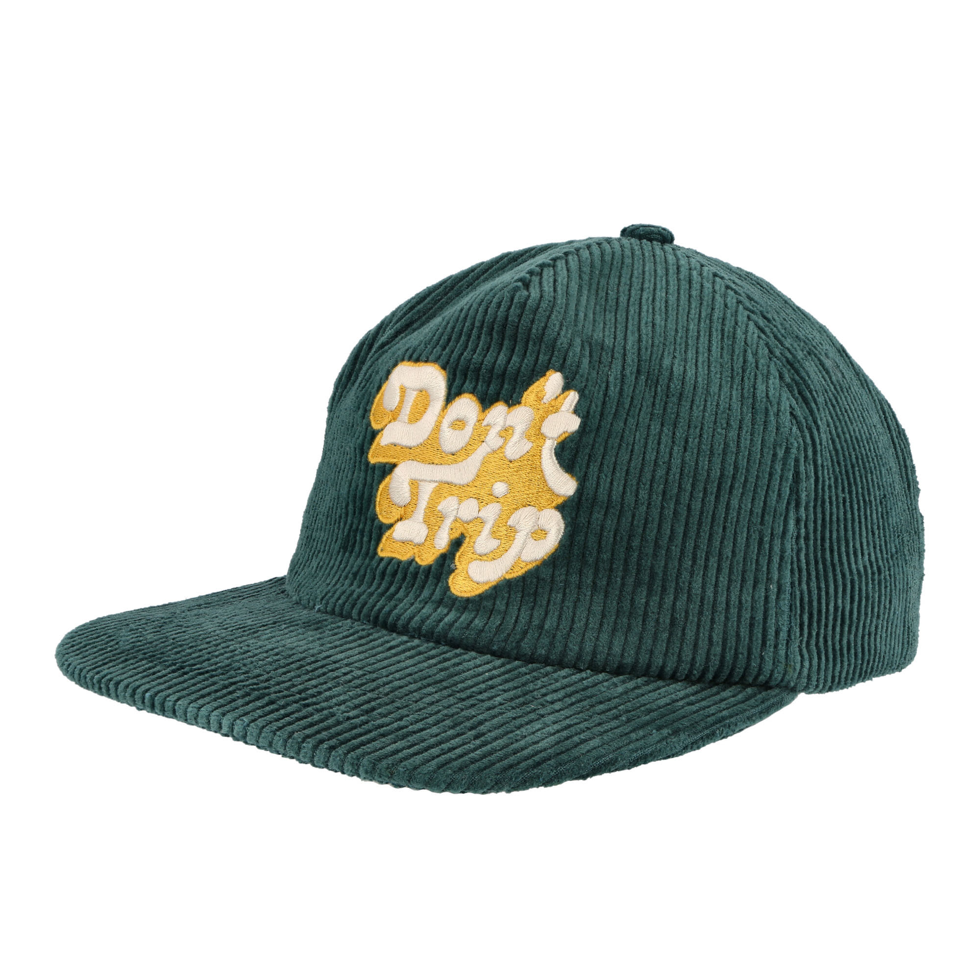 Free & Easy LA Dont Trip Fat Corduroy Snapback Hat Green Caps HT197 | Overkill
