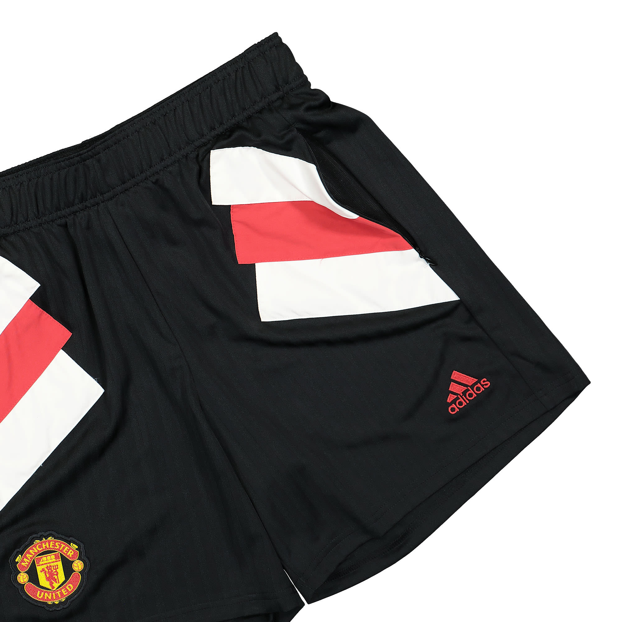 adidas Manchester United Icon Shorts Black Shorts Detailfoto | Overkill