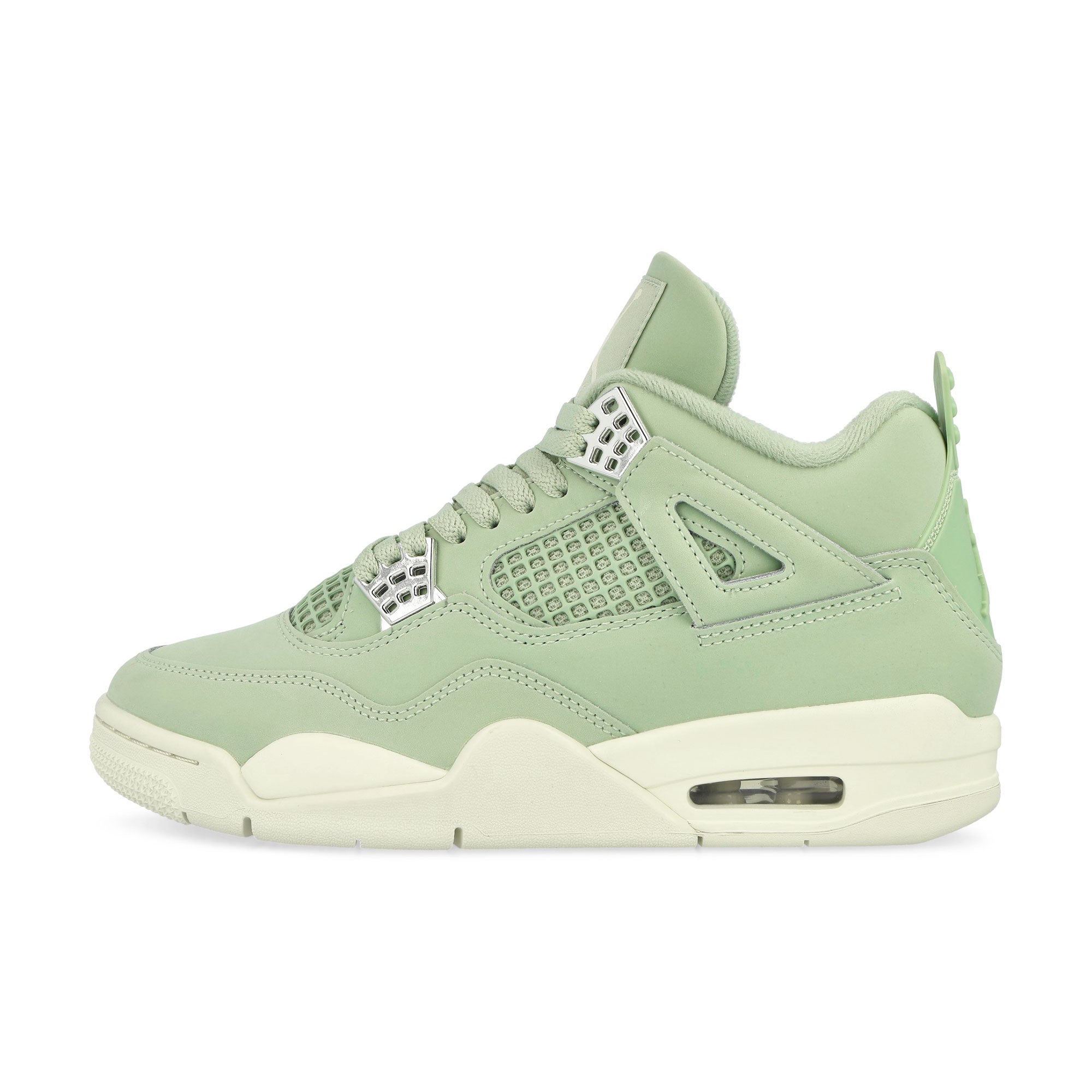 Jordan Wmns Air Jordan 4 Seafoam / Sail - Metallic Silver Mid Top Sneakers HV0823 003 | Overkill