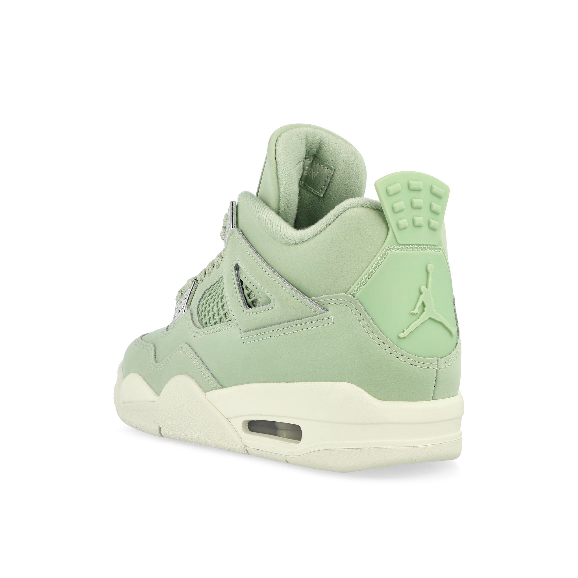Jordan Wmns Air Jordan 4 Seafoam / Sail - Metallic Silver Mid Top Sneakers Material | Overkill