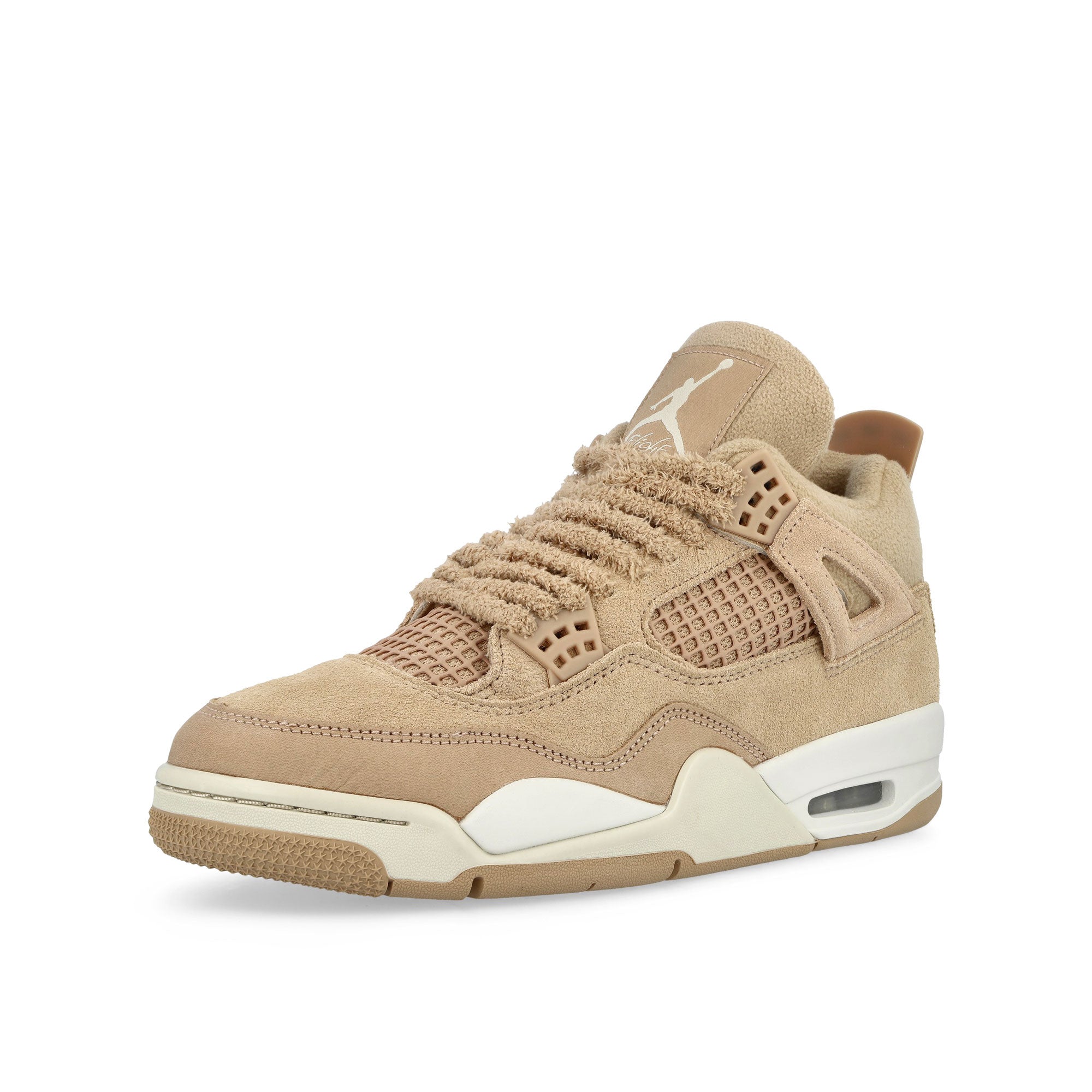 Jordan Air Jordan 4 Retro Hemp / Light Orewood Brown Mid Top Sneakers HV0823 200 Close-up | Overkill