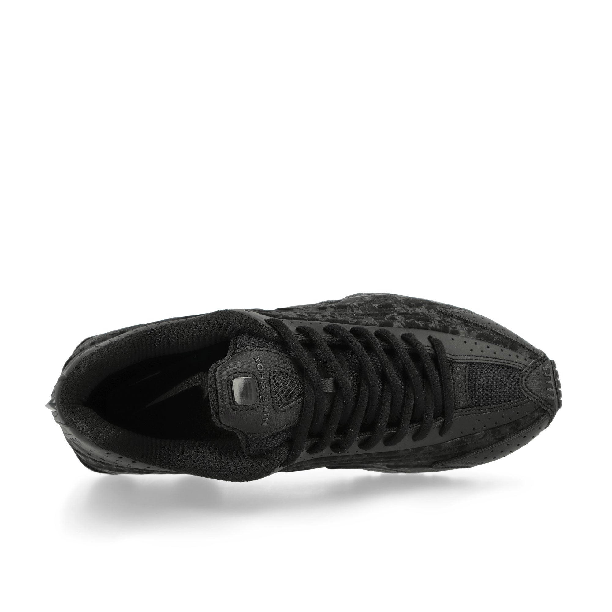 Nike W Shox R4 Black / Dark Smoke Grey Low Top Sneakers Detail View 1 | Overkill