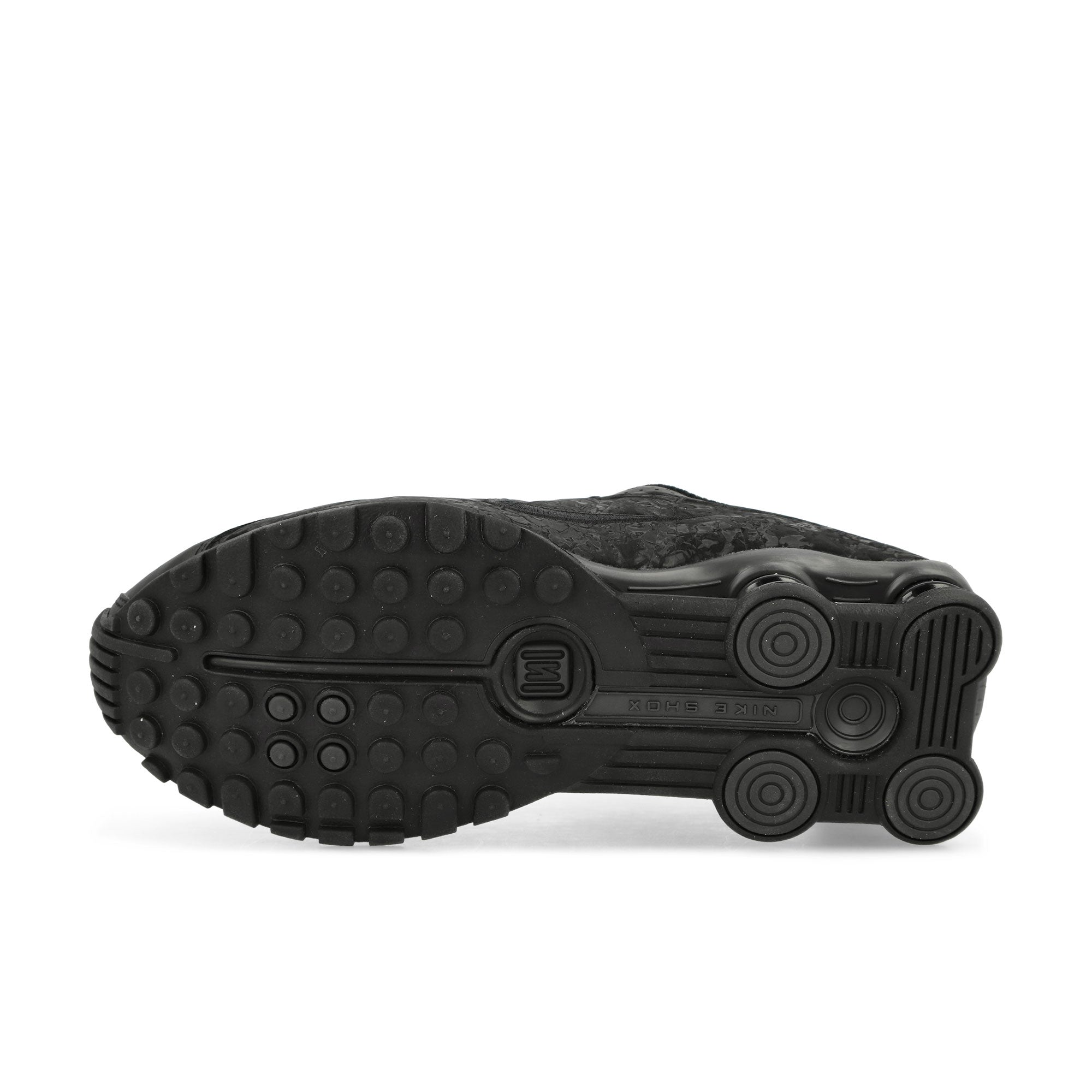 Nike W Shox R4 Black / Dark Smoke Grey Low Top Sneakers Detail View 2 | Overkill