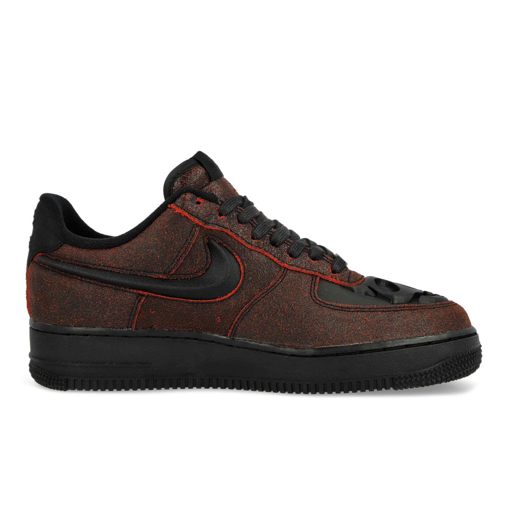 Nike Air Force 1 Low Retro Halloween QS Black / Black - Crimson Low Top Sneakers Silhouette | Overkill