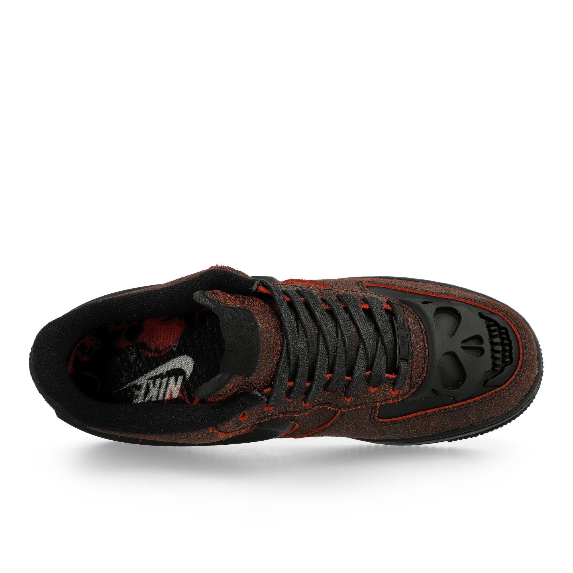 Nike Air Force 1 Low Retro Halloween QS Black / Black - Crimson Low Top Sneakers Detailfoto | Overkill