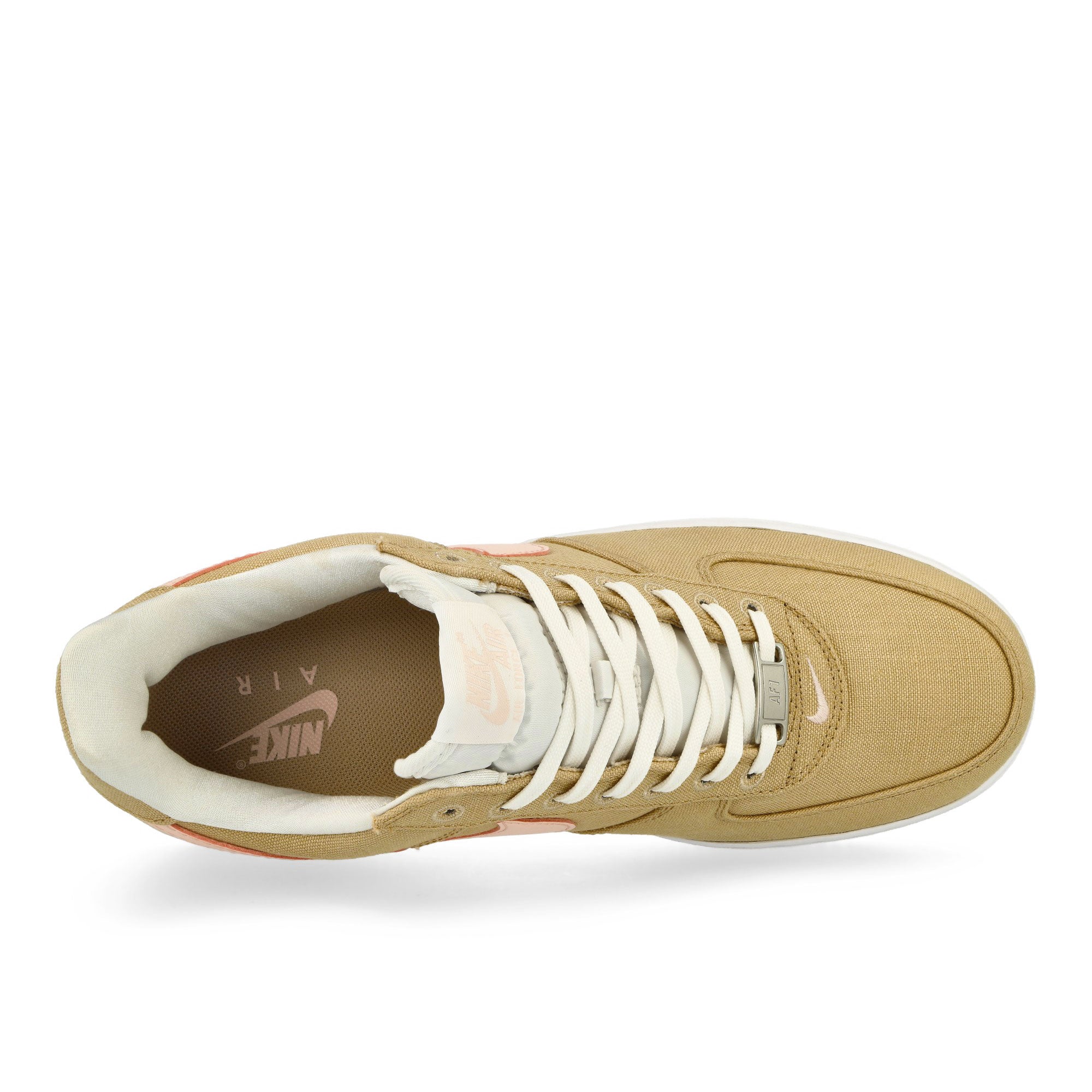 Nike Air Force 1 Retro Linen / Atmosphere - White Low Top Sneakers Detailfoto | Overkill