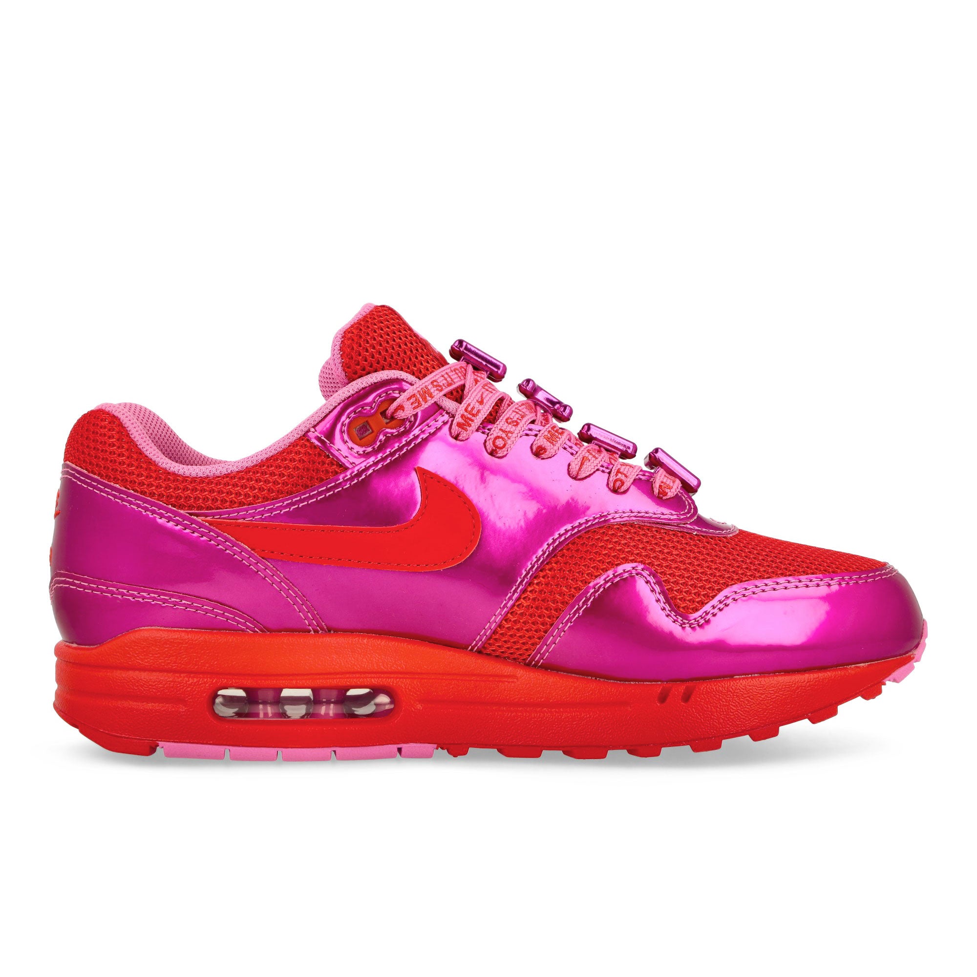 Nike Air Max 1 Premium Playful Pink-University Red-Playful Pink Low Top Sneakers Silhouette | Overkill