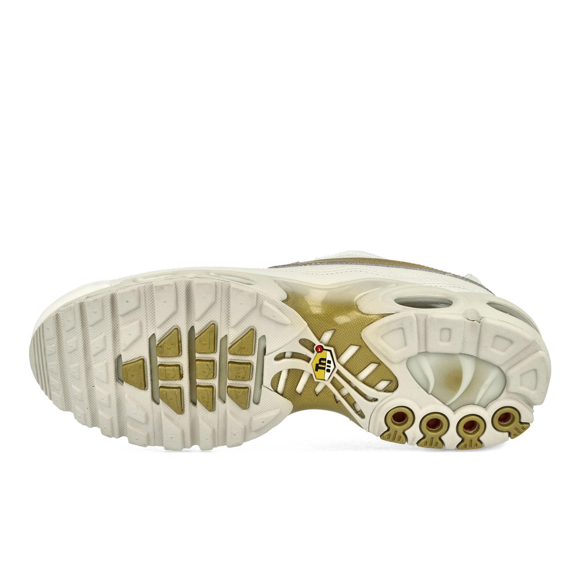 Nike Air Max Plus Tiempo Phantom / Metallic Gold Low Top Sneakers Detail View 2 | Overkill