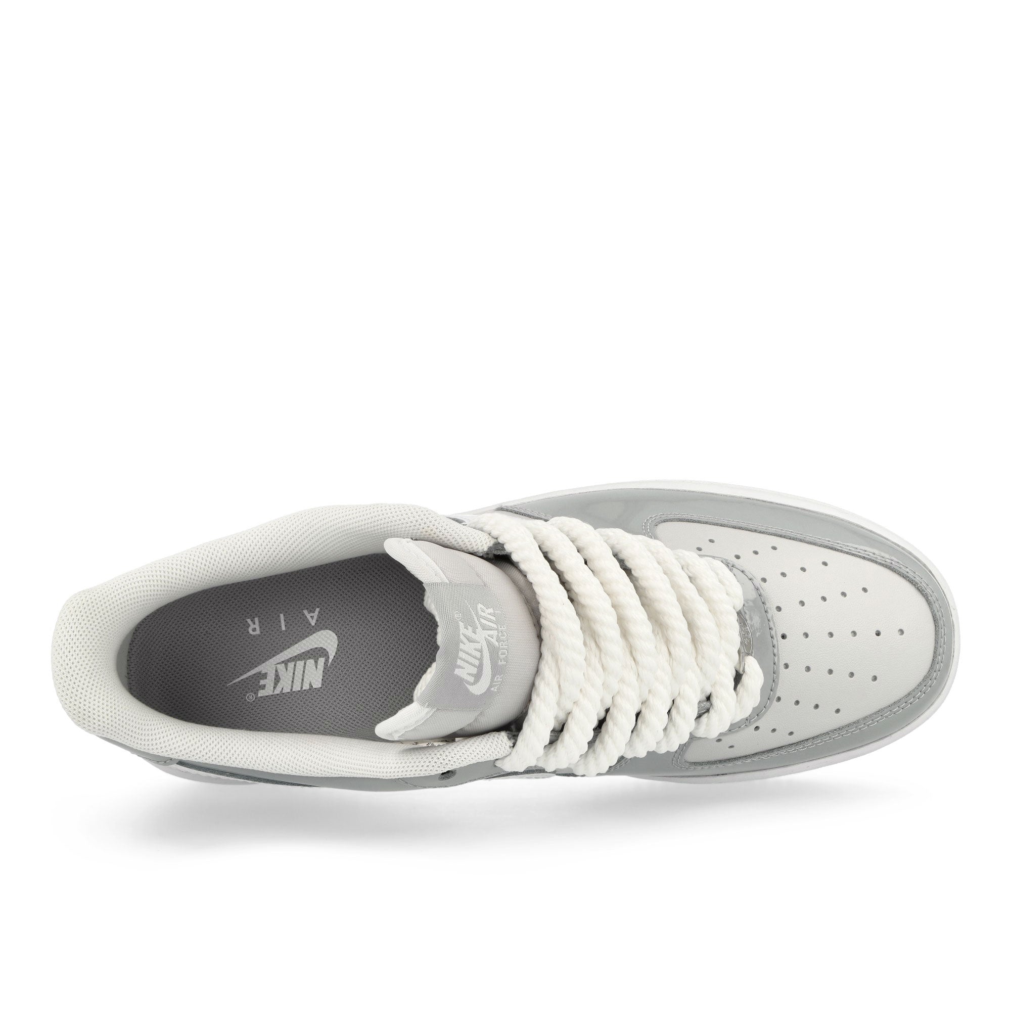 Nike Air Force 1 '07 LV8 Wolf Grey / White - Vast Grey Low Top Sneakers Detailfoto | Overkill