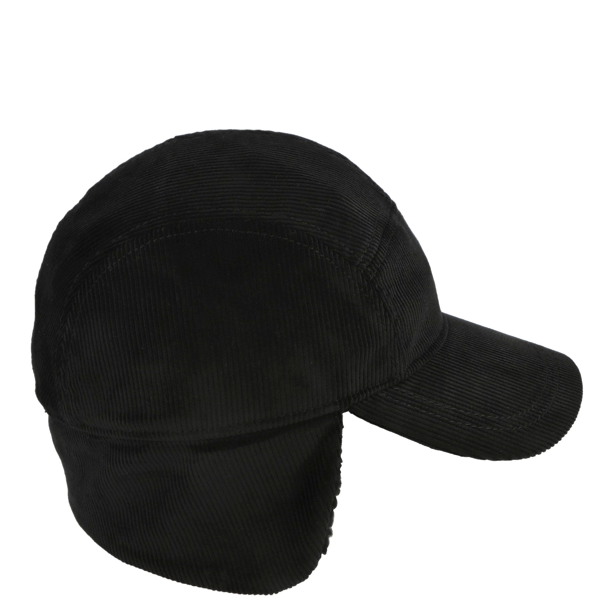 Fred Perry Corduroy Trapper Cap Black/Dark Caramel Caps Detailfoto | Overkill