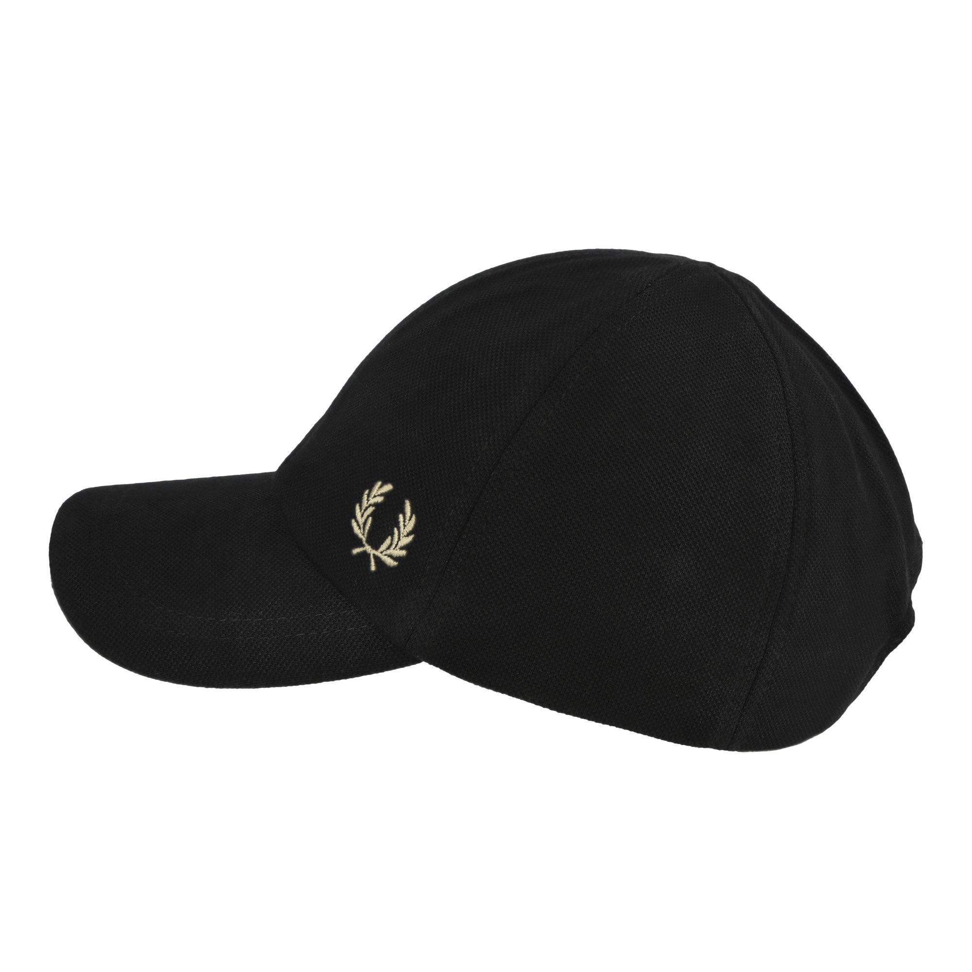 Fred Perry Pique Classic Cap Black / Warm Stone Grey Caps Material | Overkill