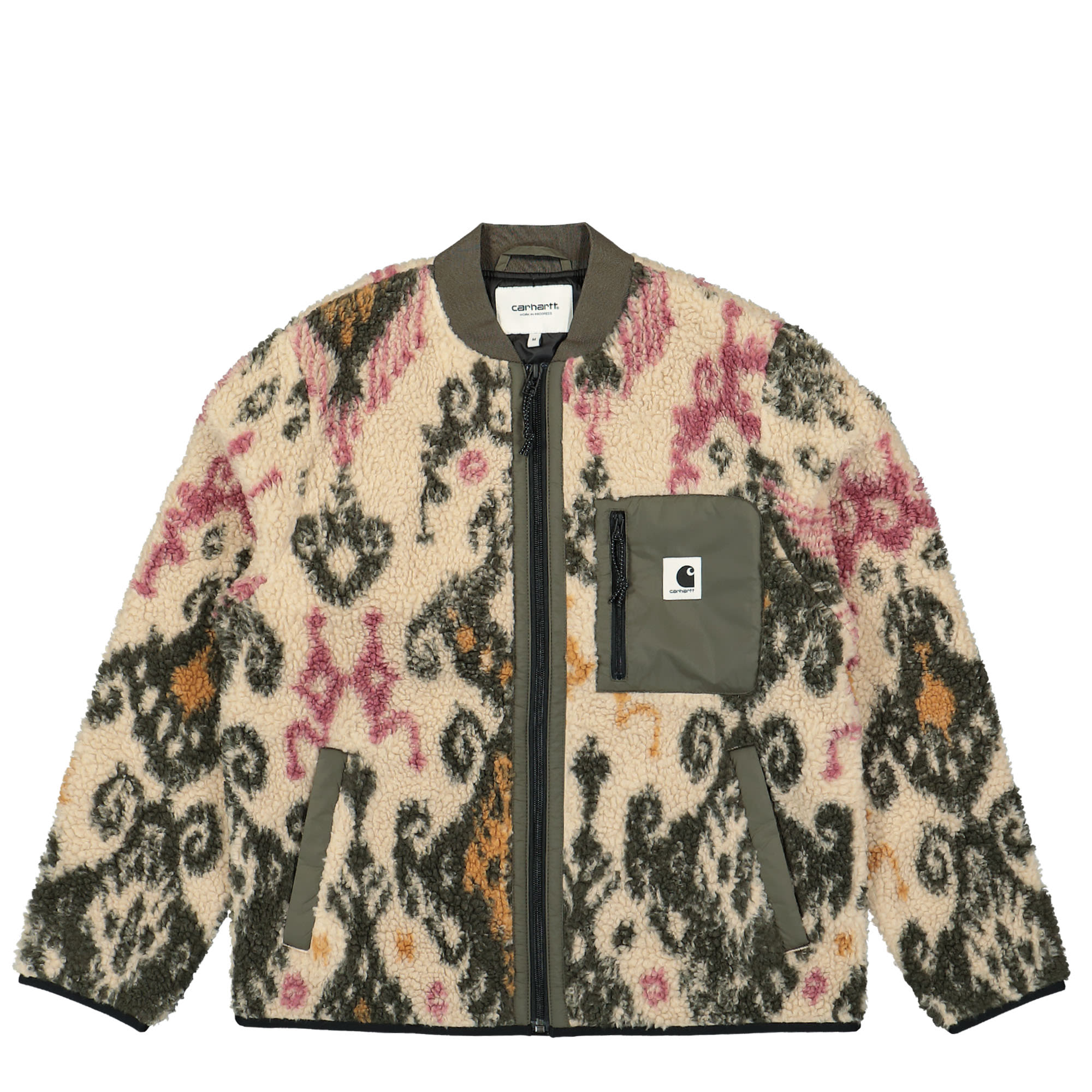 Carhartt WIP W Janet Liner Jacket Baru Jacquard, Wall / Cypress Jackets I025151.1T3.XX.03 | Overkill