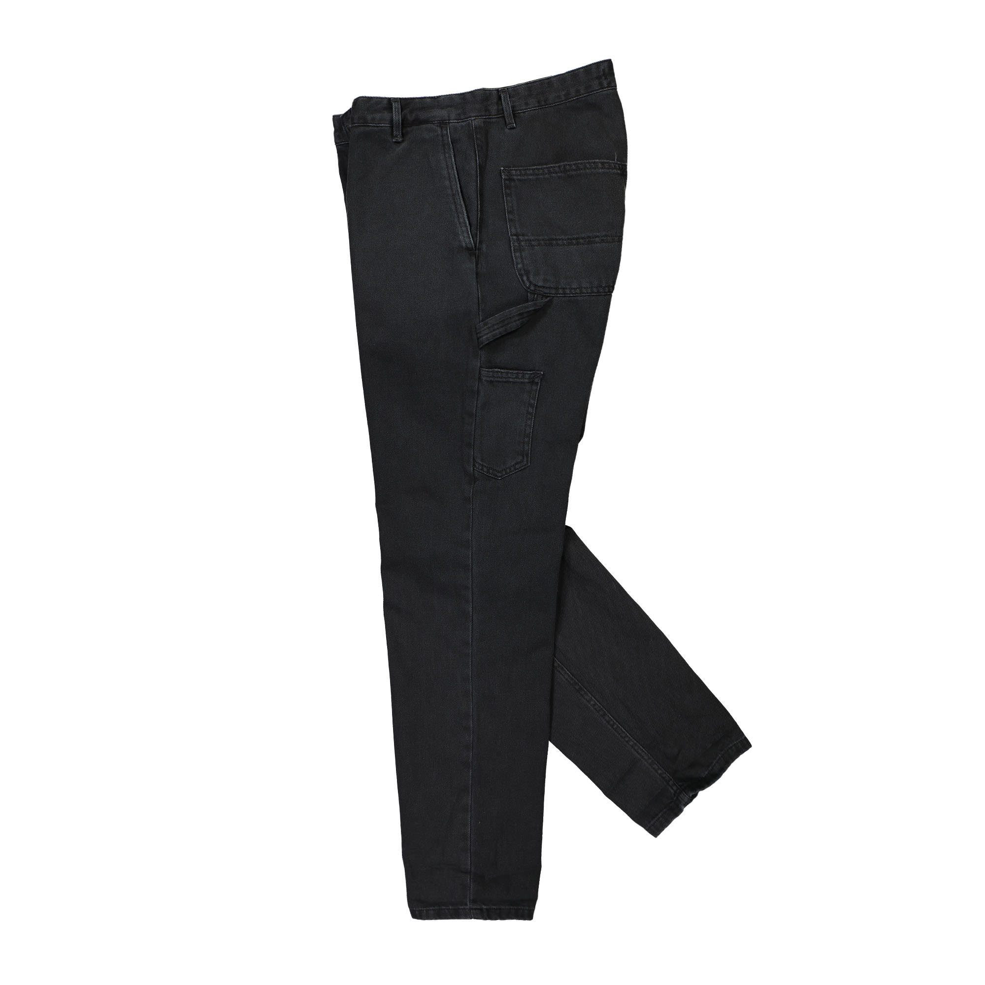 Carhartt WIP W Pierce Pant Black Stone Washed Jeans Close-up | Overkill