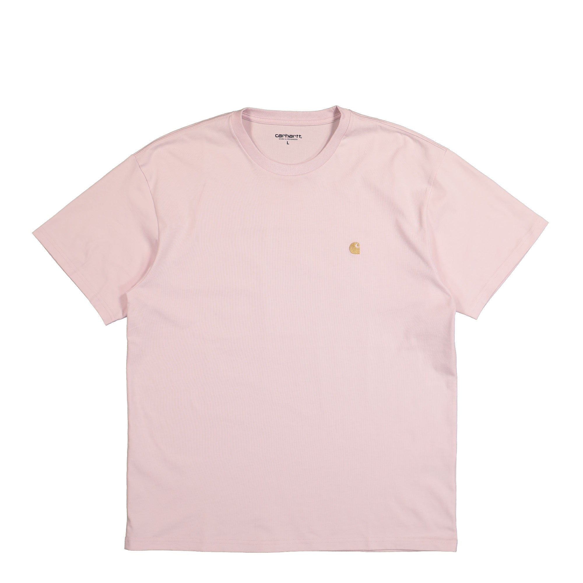 Carhartt WIP S/S Chase T-Shirt Air Pink / Gold T-Shirts I026391.2VA.XX.03 | Overkill