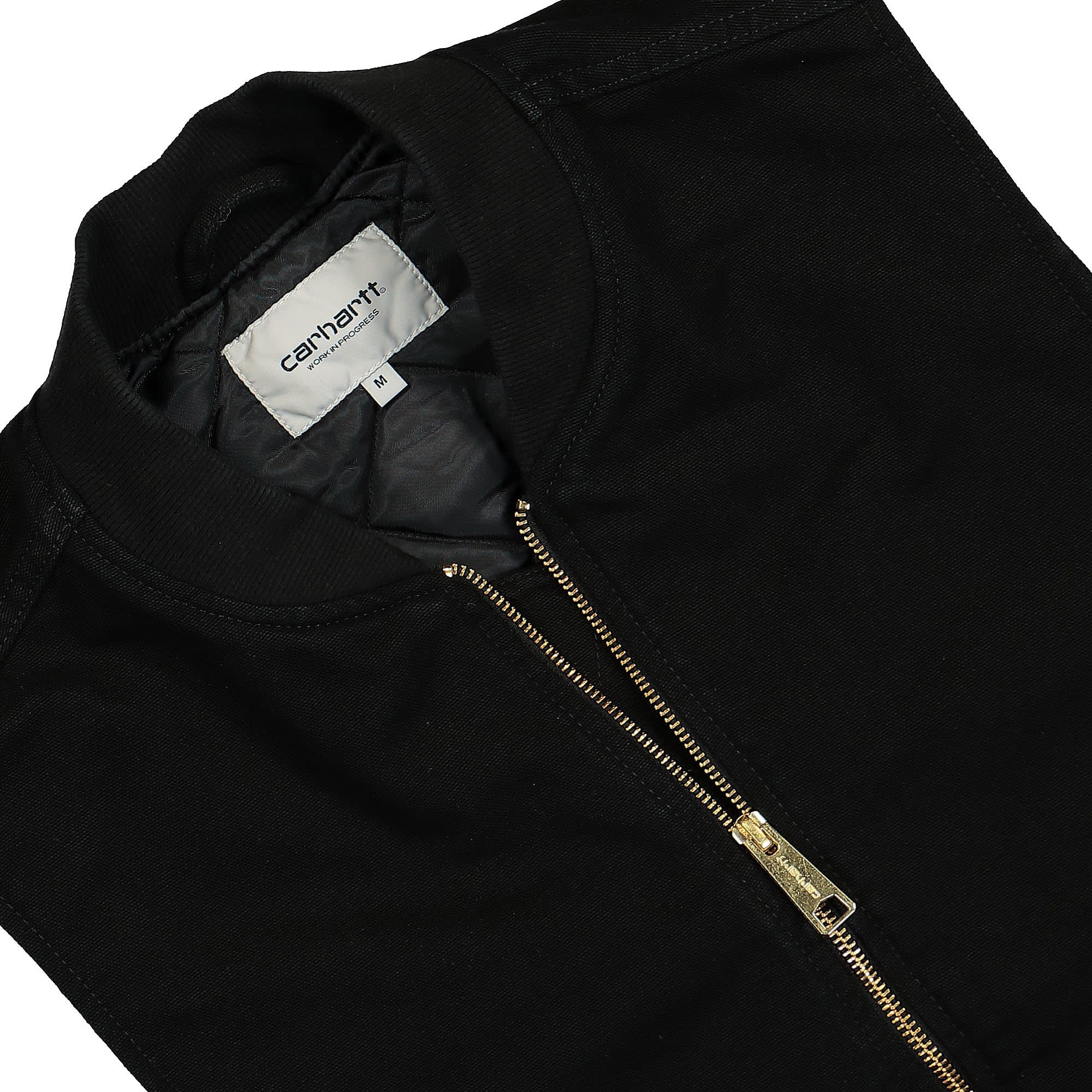 Carhartt WIP Classic Vest Dearborn Black Rinsed Vests Close-up | Overkill