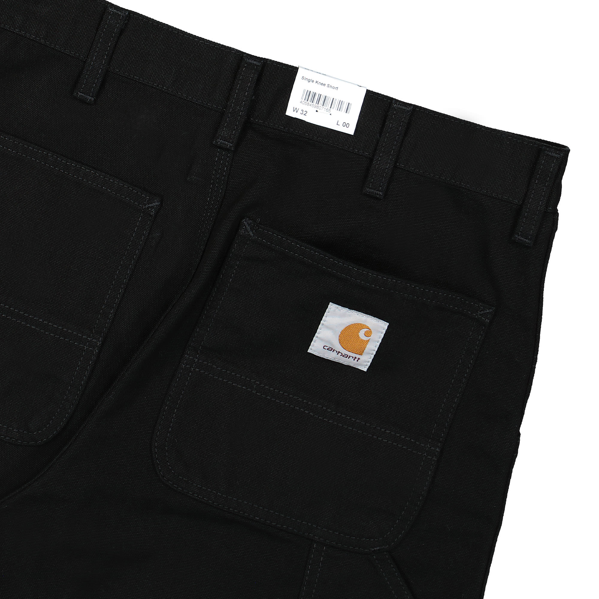 Carhartt WIP Single Knee Short Black Shorts Detail view 1 | Overkill