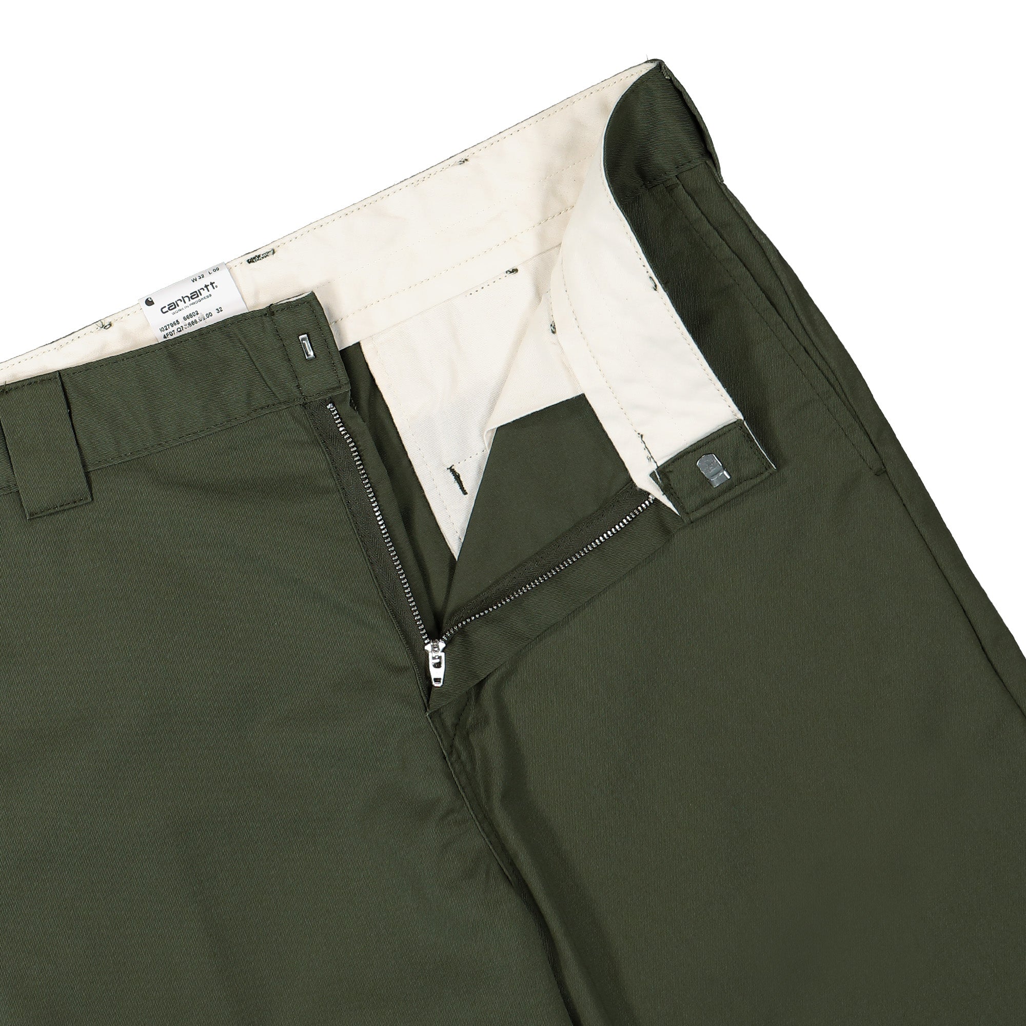 Carhartt WIP Craft Pant Office Green Rinsed Casual Pants Detailfoto | Overkill