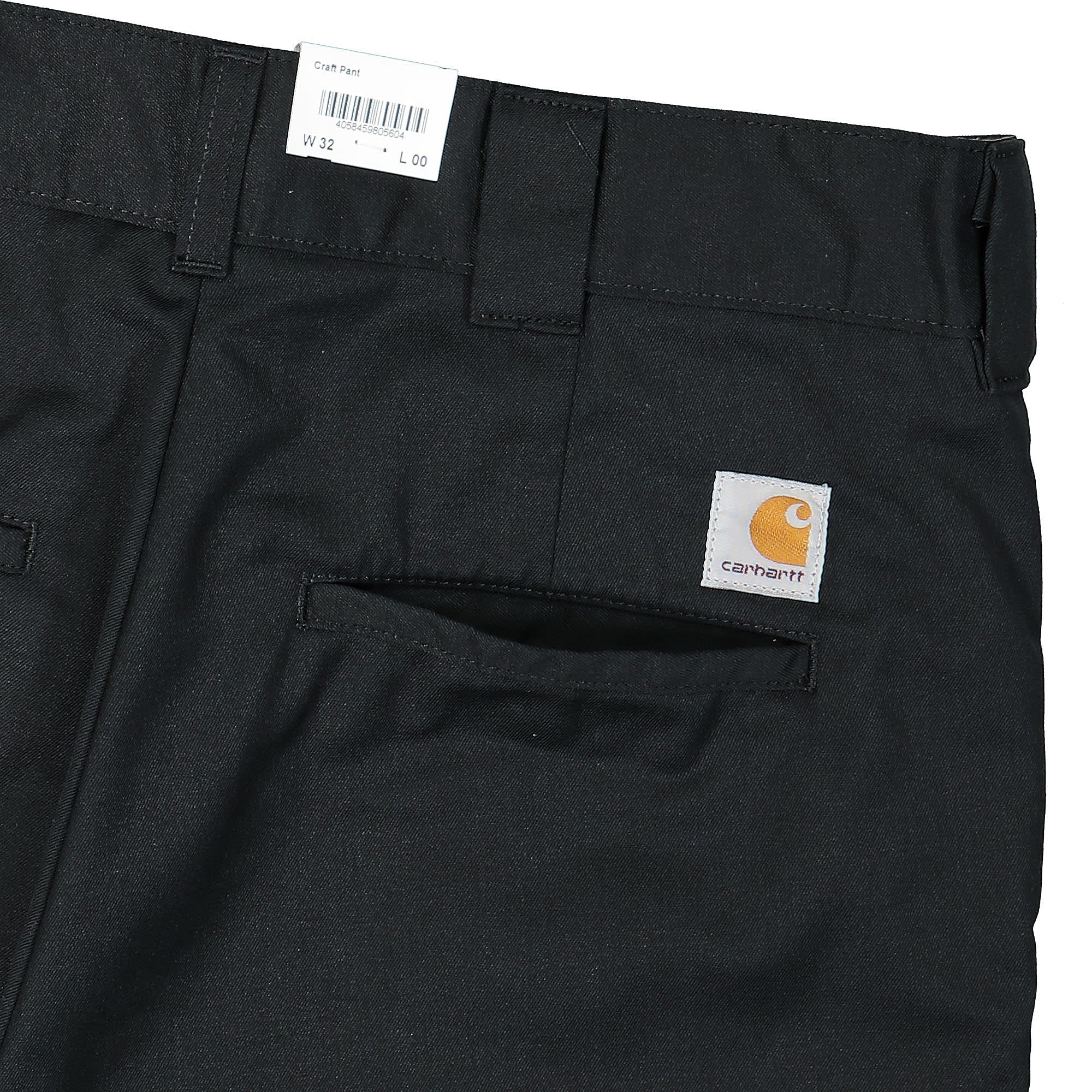 Carhartt WIP Craft Pant Black Rinsed Casual Pants Detail view 1 | Overkill