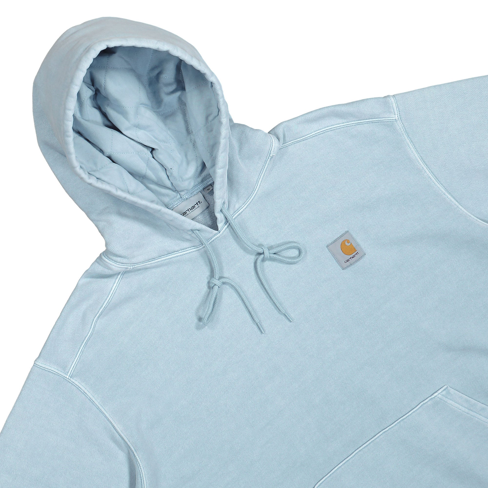 Carhartt WIP Hooded Vista Sweat Dusty Ice Hoodies Close-up | Overkill