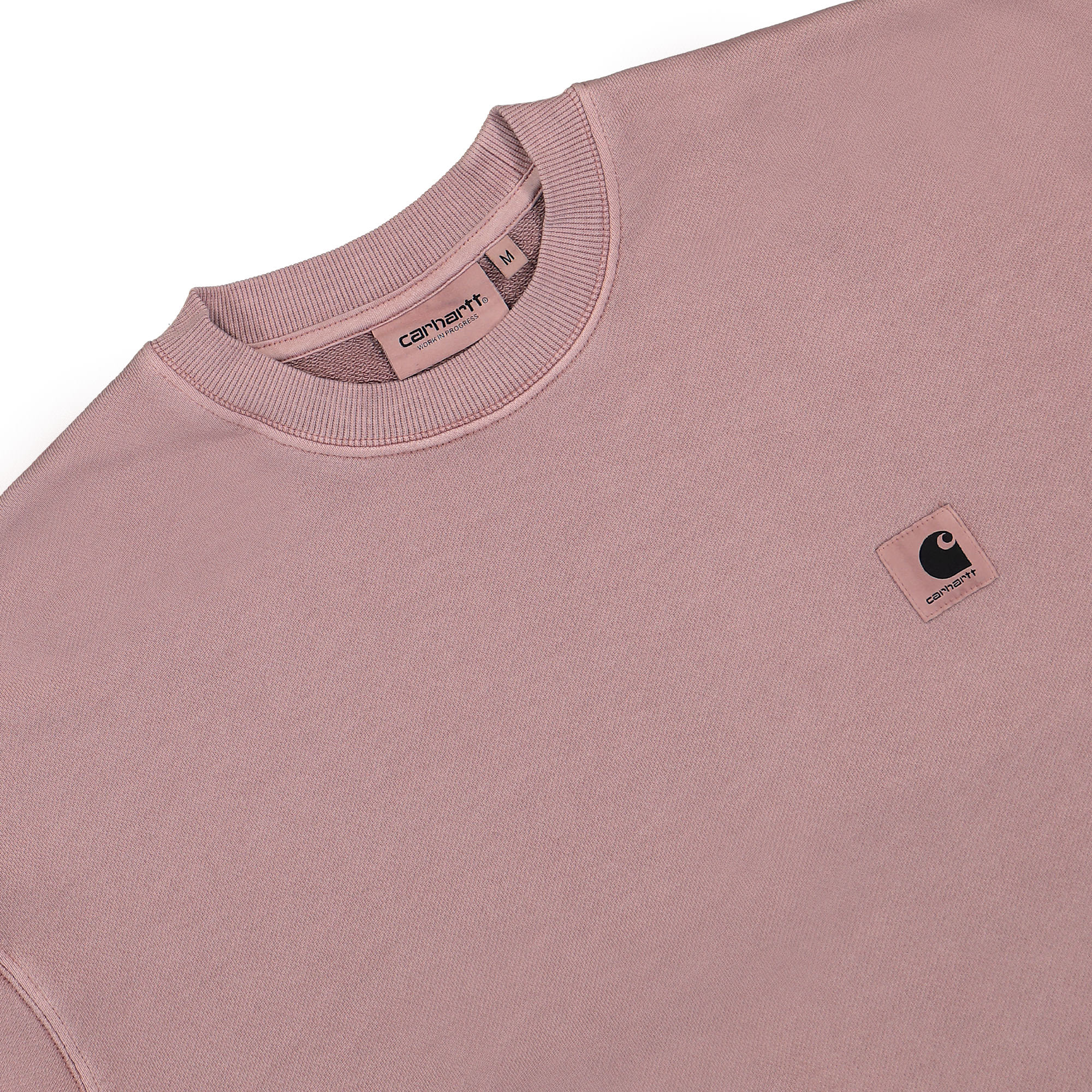 Carhartt WIP W Nelson Sweat Glassy Pink Sweatshirts Close-up | Overkill