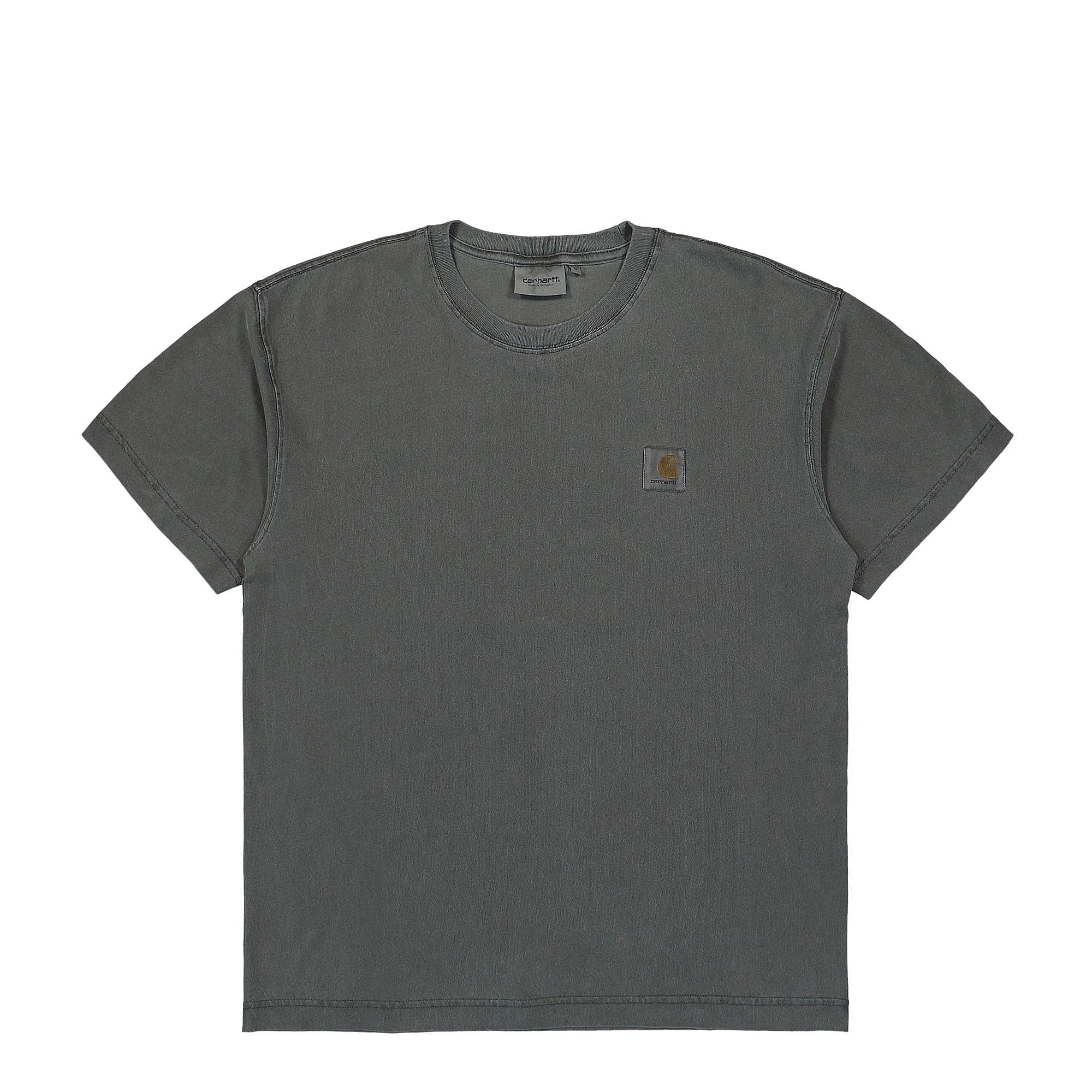 Carhartt WIP S/S Nelson T-Shirt Charcoal Garment Dyed T-Shirts I029949.98.GD | Overkill