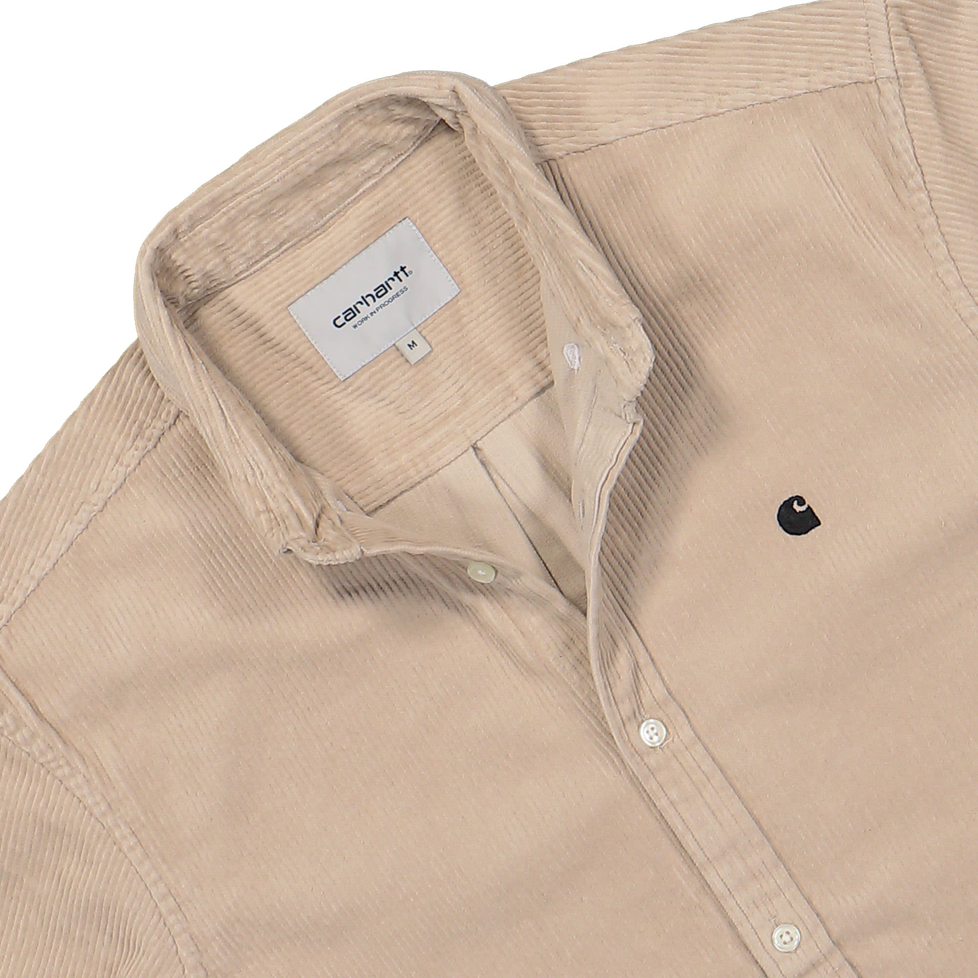 Carhartt WIP L/S Madison Cord Shirt Wall / Black Shirts Close-up | Overkill