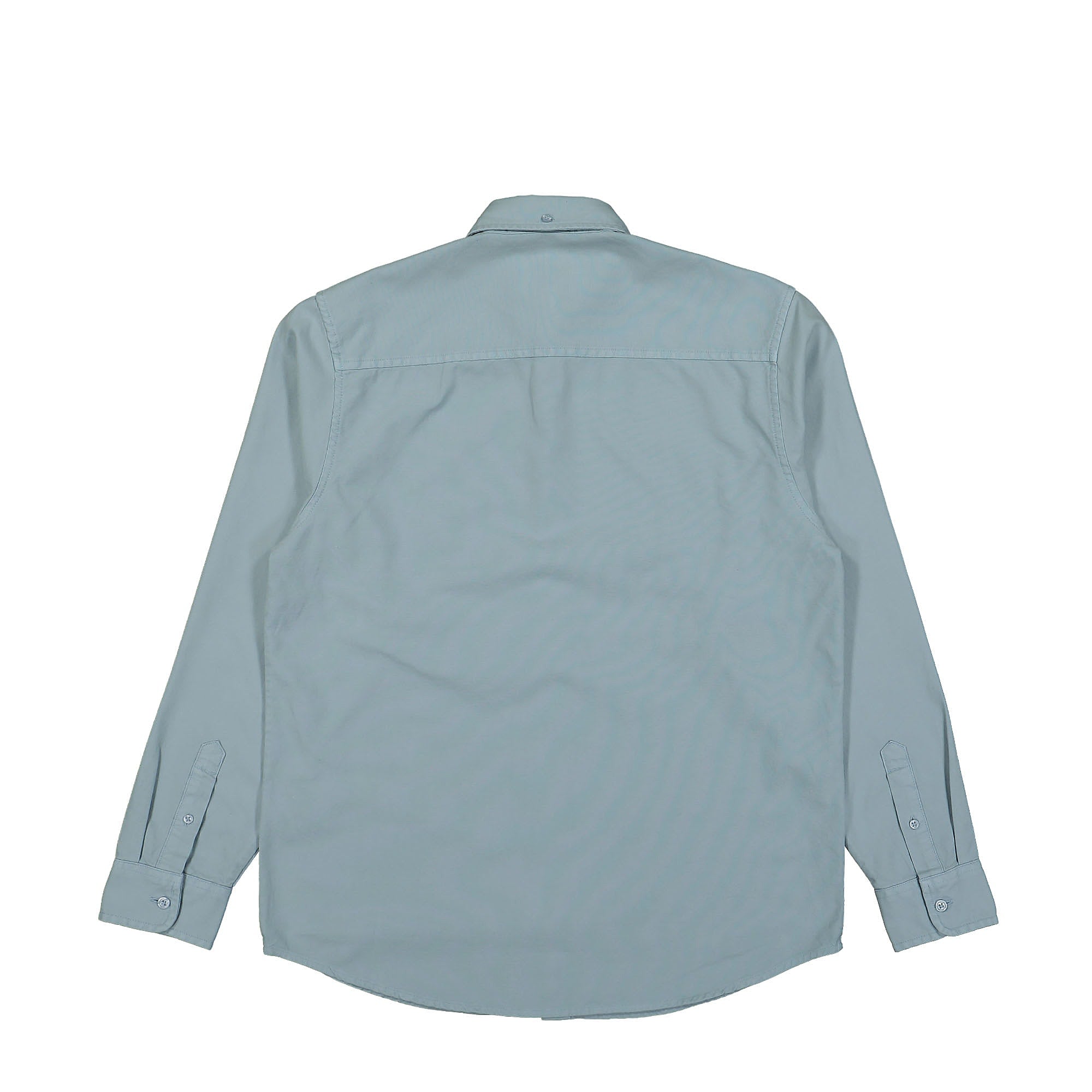 Carhartt WIP L/S Bolton Shirt Frosted Blue Garment Dyed Shirts Material | Overkill
