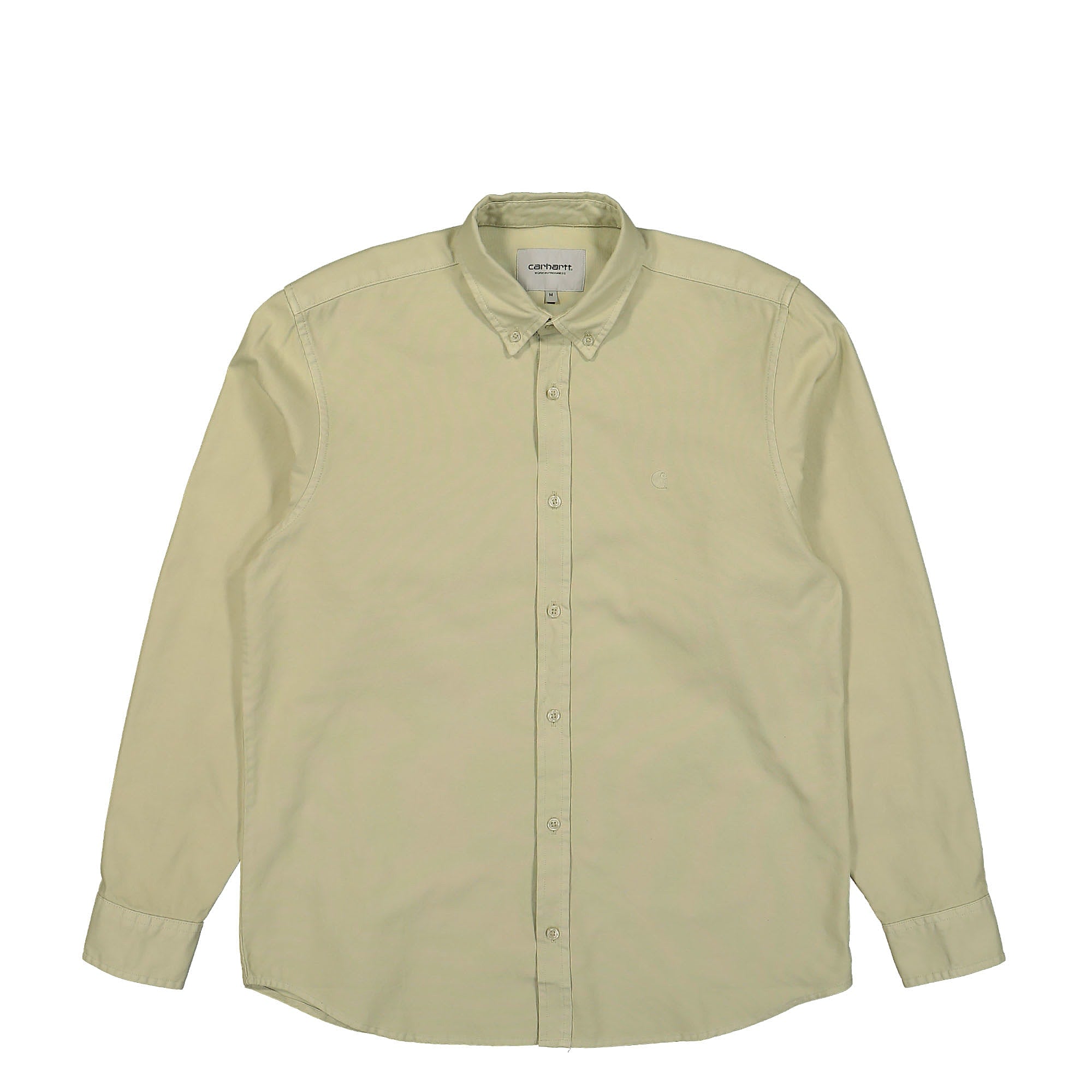 Carhartt WIP L/S Bolton Shirt Beryl Garment Dyed Shirts I030238.1YG.GD | Overkill