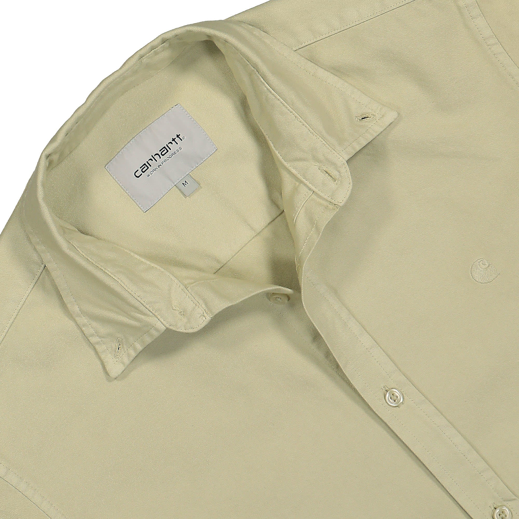 Carhartt WIP L/S Bolton Shirt Beryl Garment Dyed Shirts Close-up | Overkill