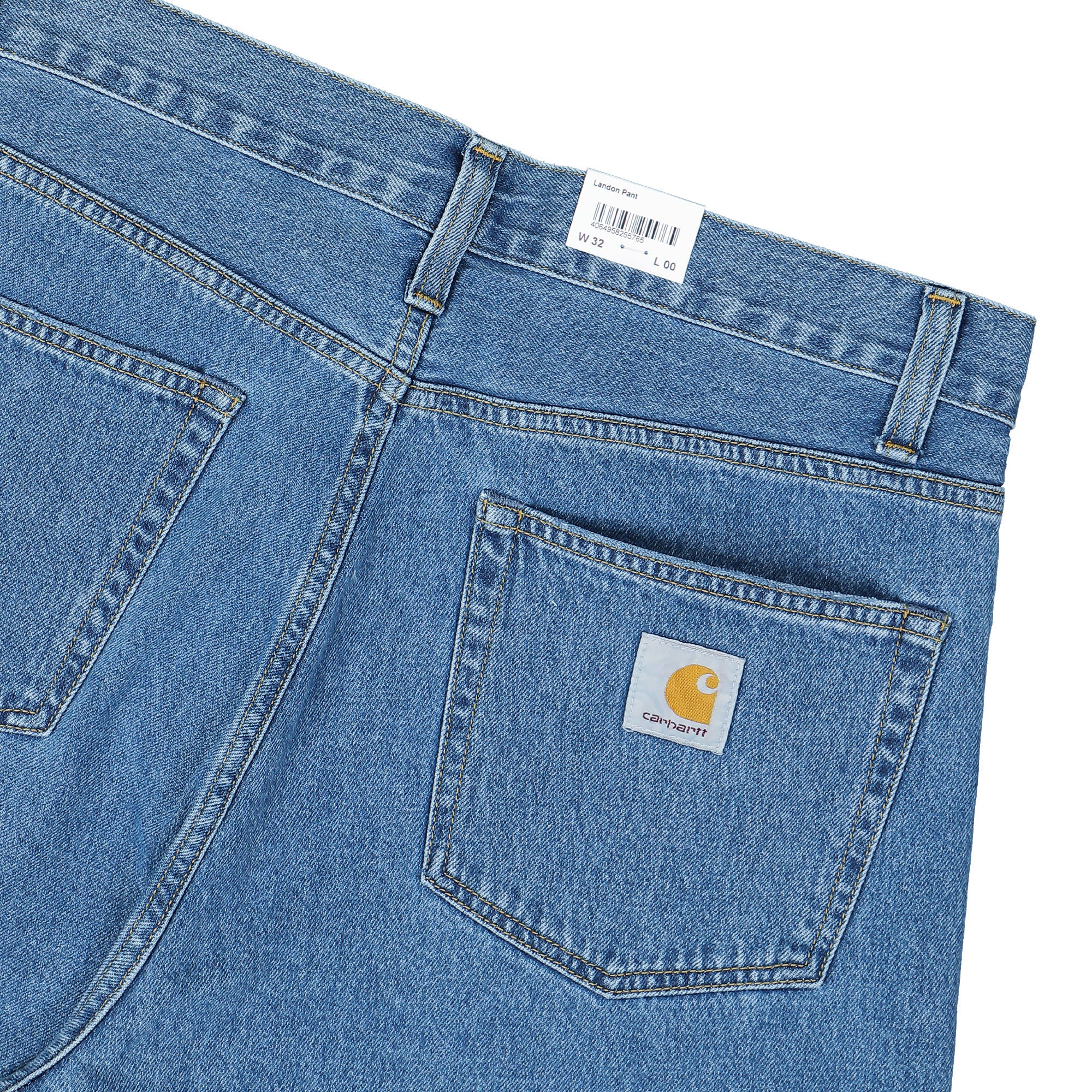 Carhartt WIP Landon Pant Blue Heavy Stone Wash Jeans Detail view 2 | Overkill