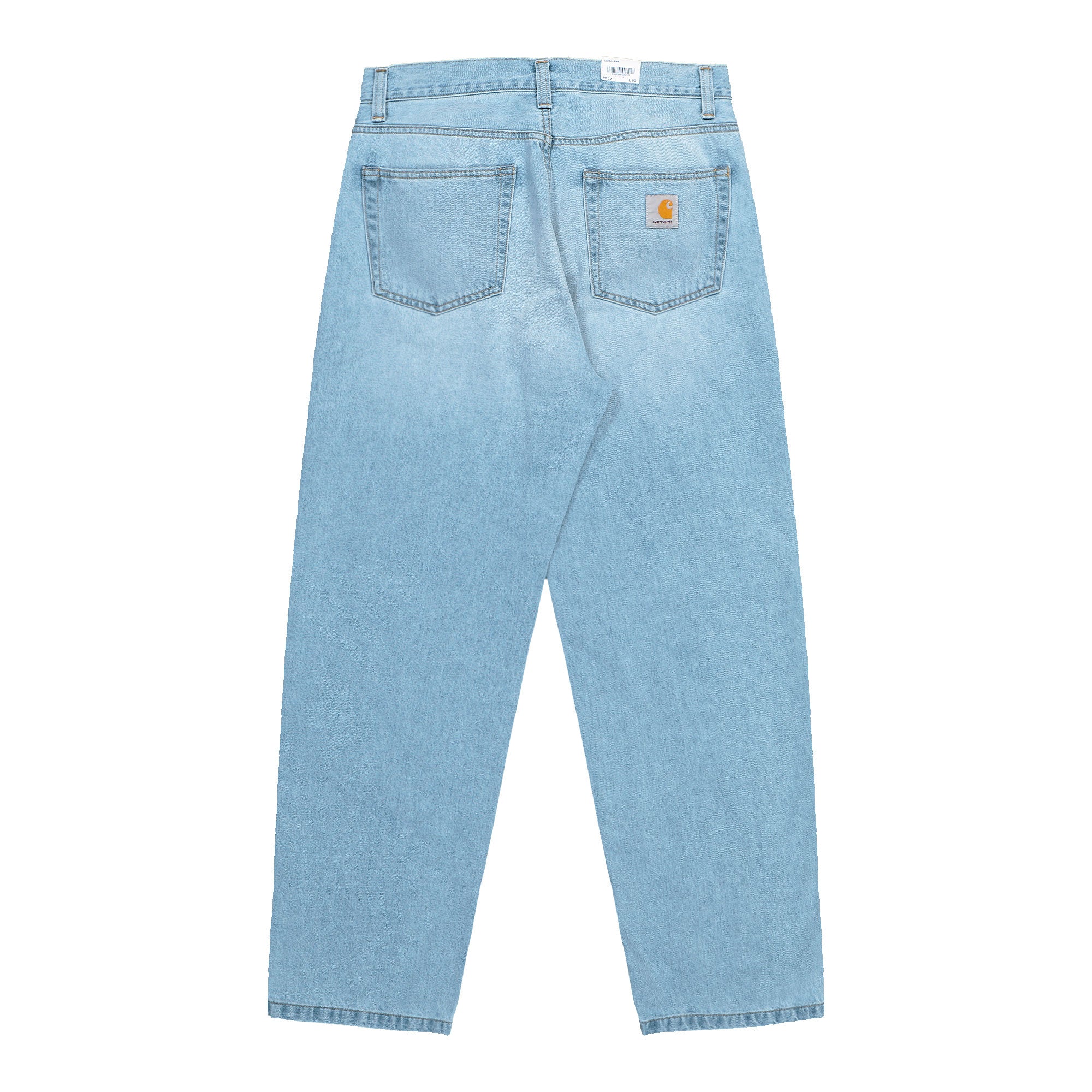 Carhartt WIP Landon Pant Blue Heavy Worn Bleached Jeans I030468.01.WU.00 Close-up | Overkill