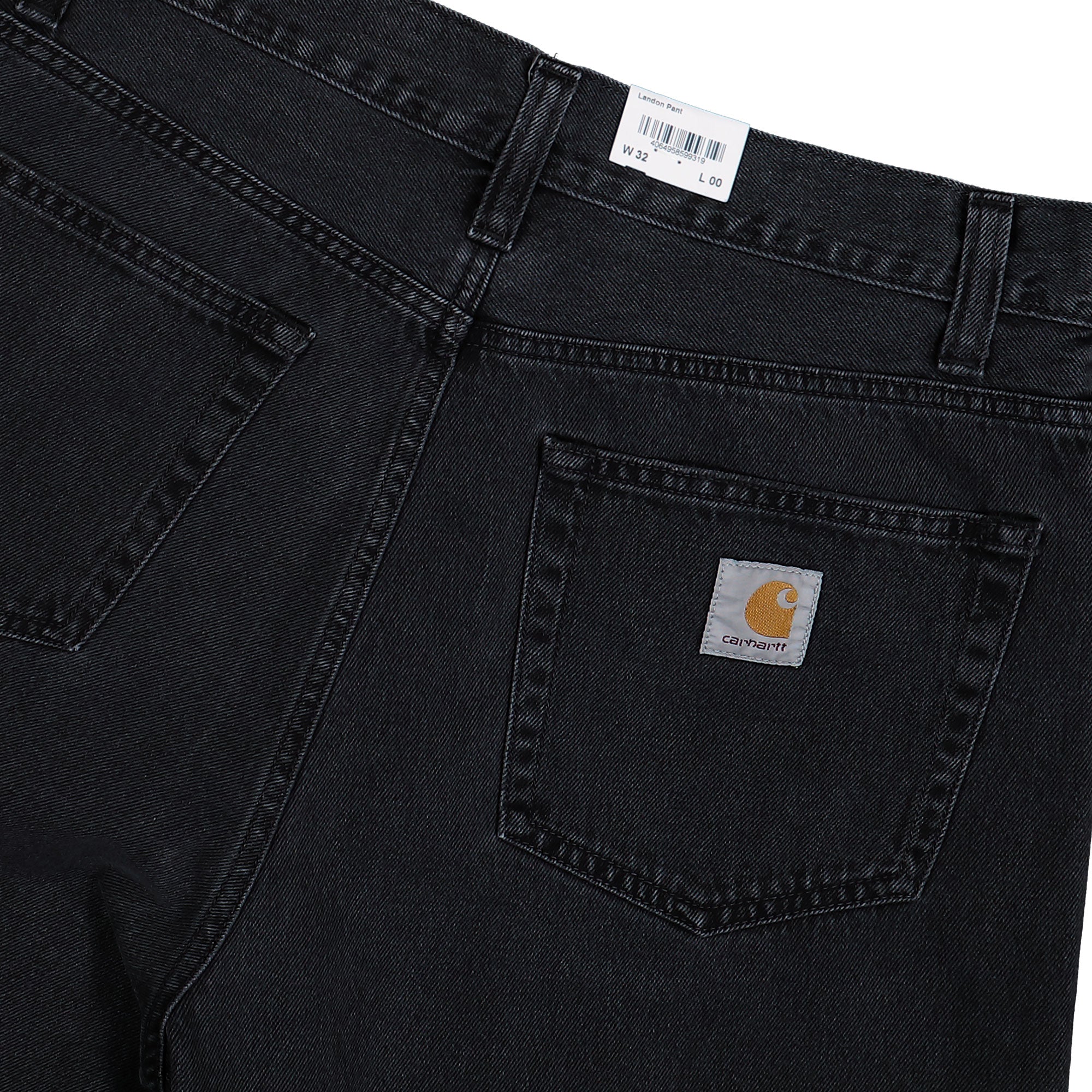 Carhartt WIP Landon Pant Black Stone Washed Jeans Detail view 1 | Overkill