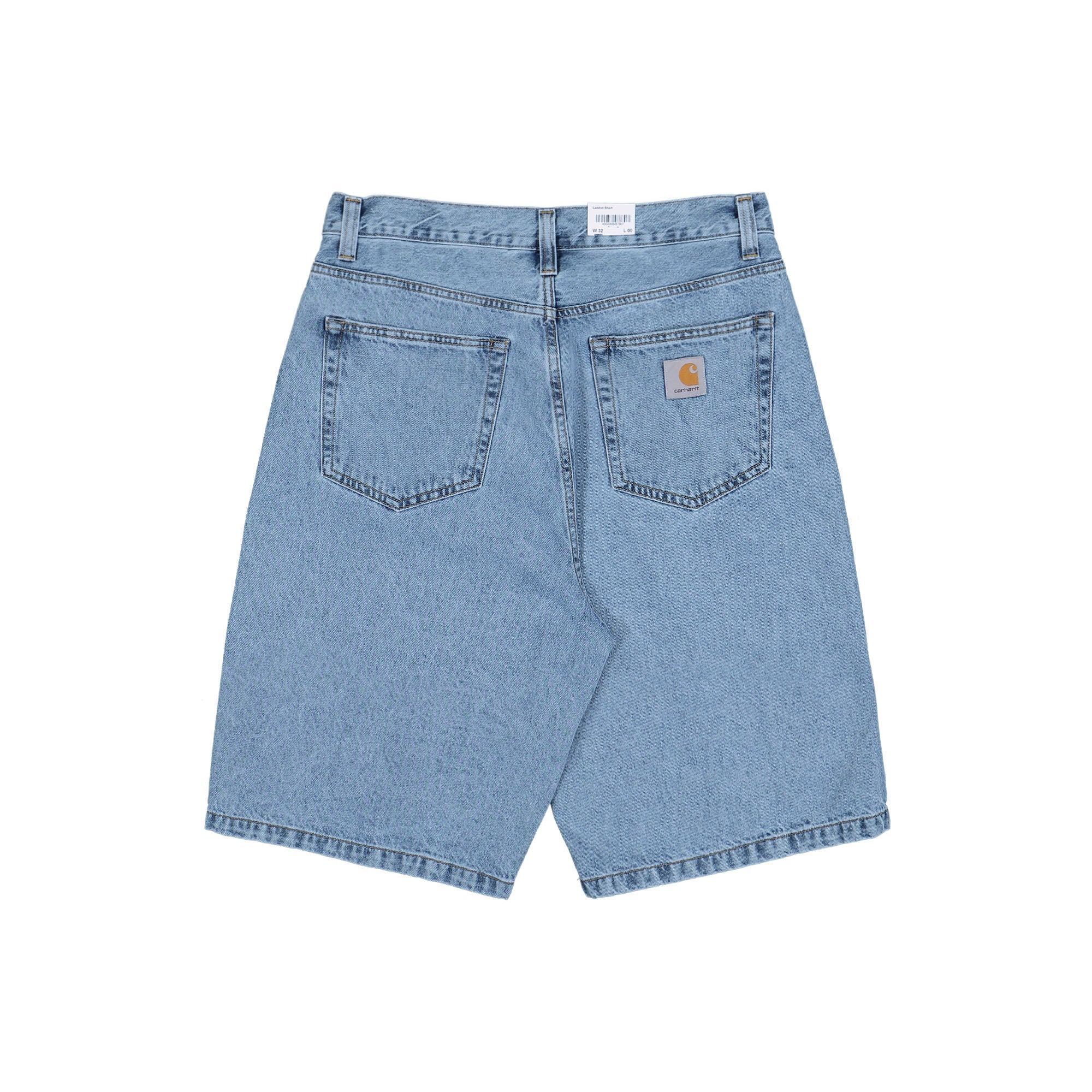 Carhartt Landon Short Blue Bleached Shorts I030469.01.35.00 Close-up | Overkill