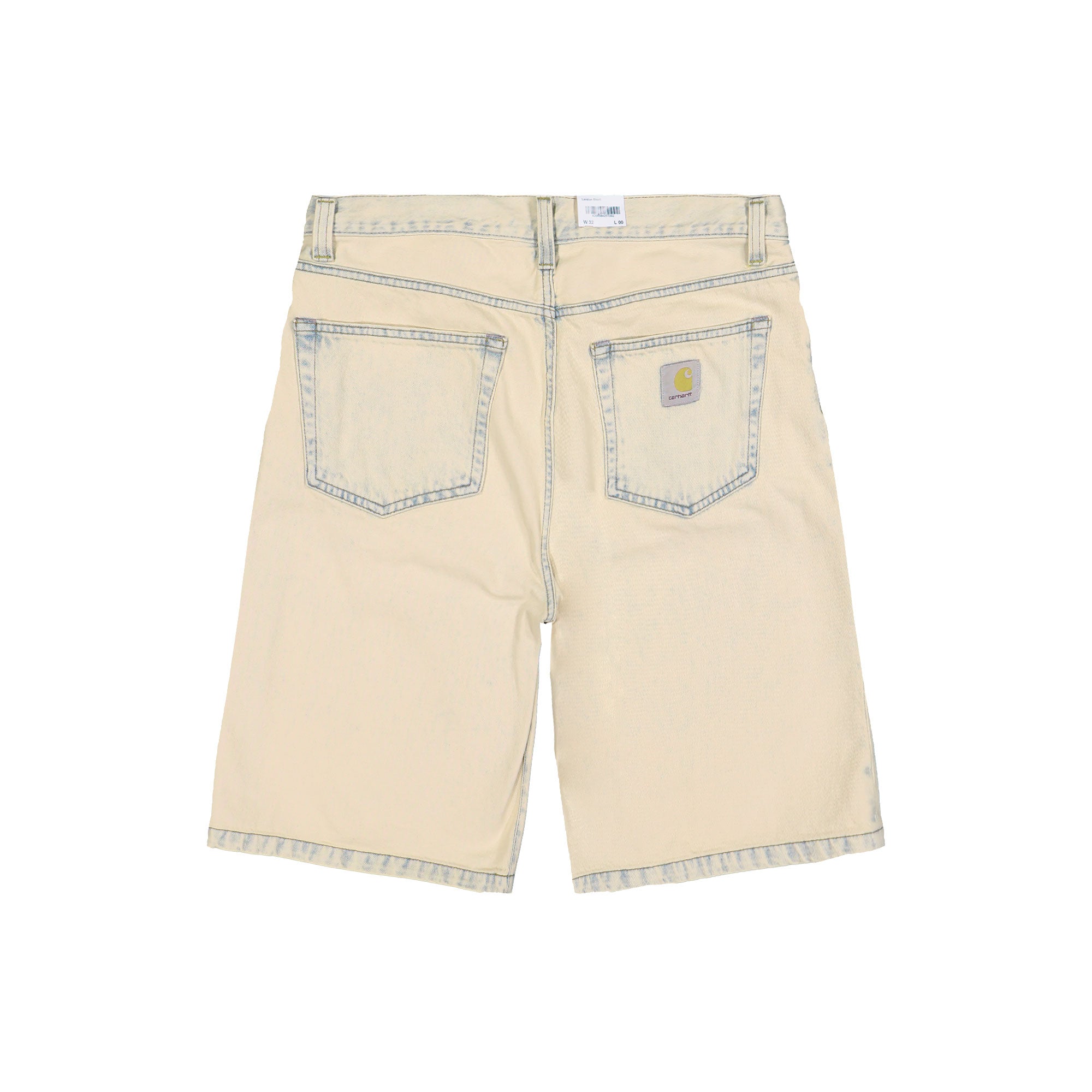 Carhartt WIP Landon Short Blue / Sand Bleached Shorts I030469.01.SN.00 Close-up | Overkill