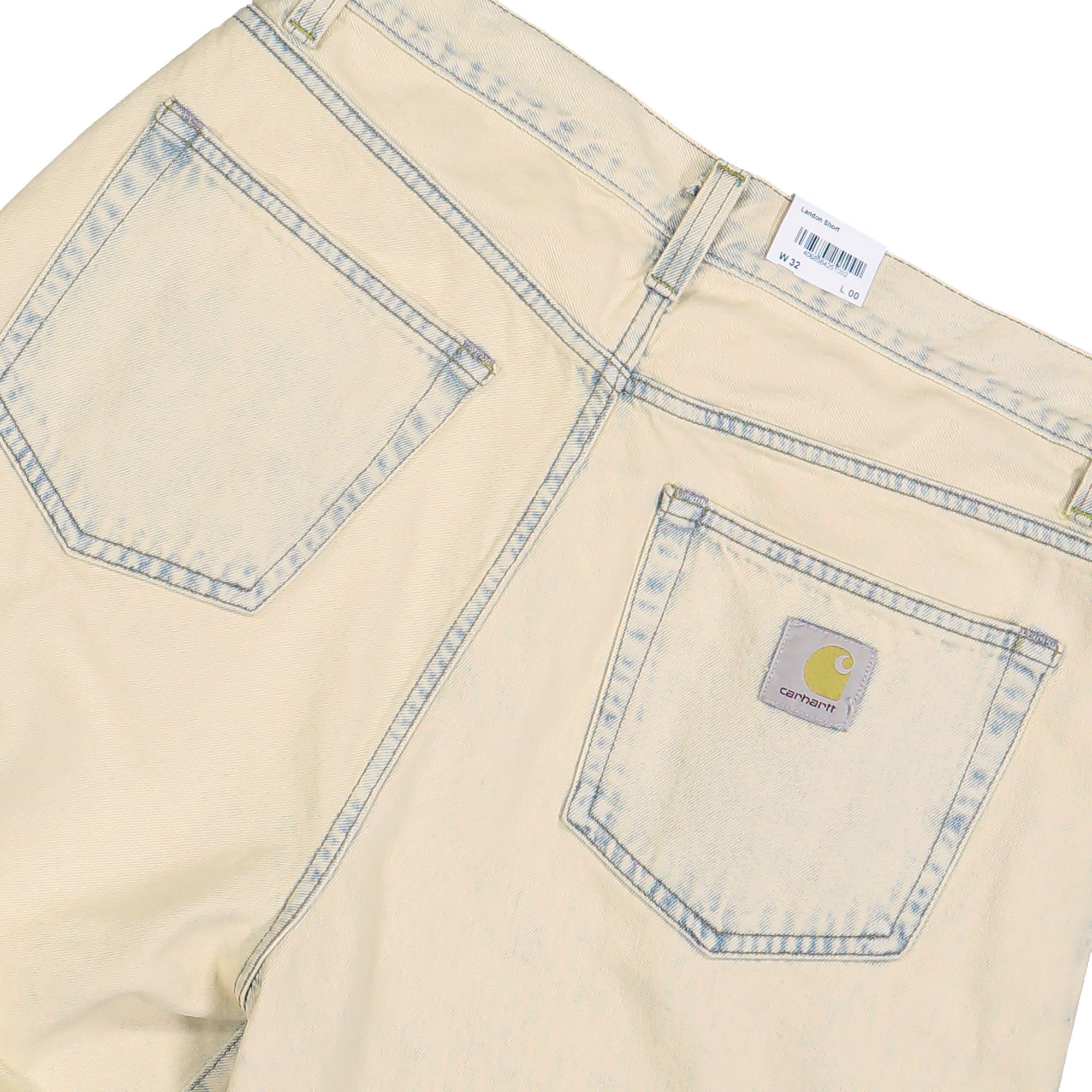 Carhartt WIP Landon Short Blue / Sand Bleached Shorts I030469.01.SN.00 Detail View 2 | Overkill
