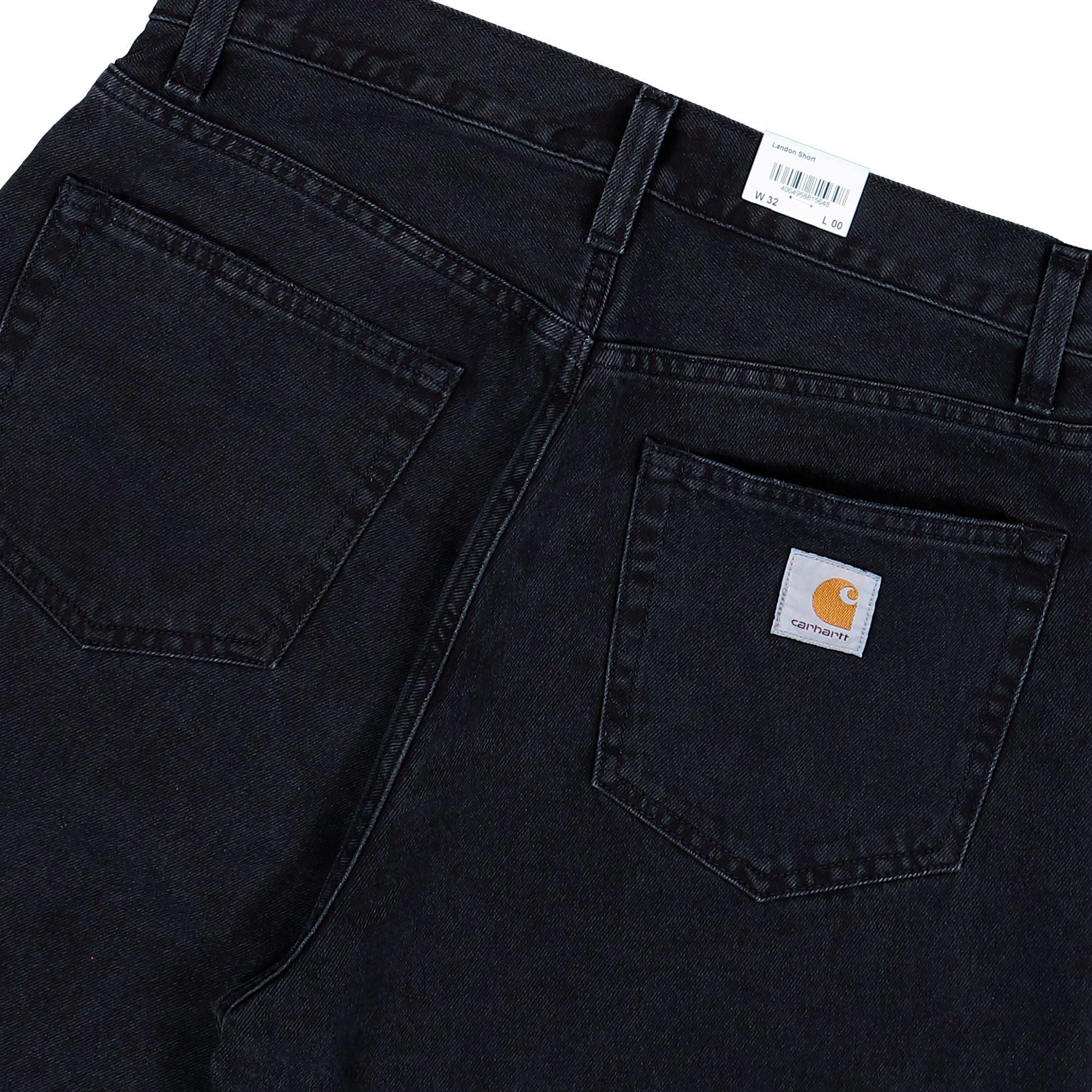 Carhartt WIP Landon Short Black Stone Washed Shorts I030469.89.06.00 Detail View 2 | Overkill