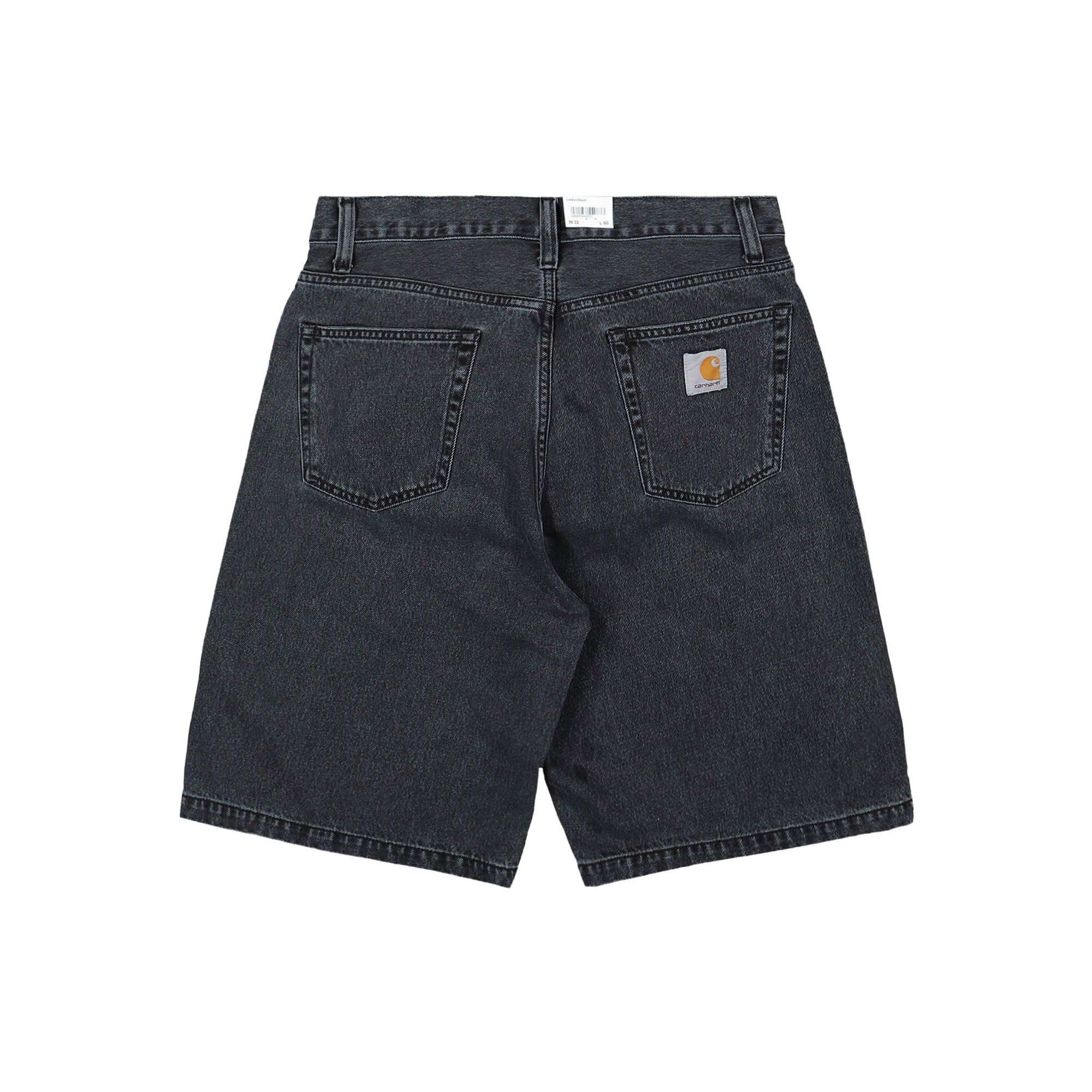 Carhartt Landon Short Black Denim Shorts I030469.89.60.00 Close-up | Overkill