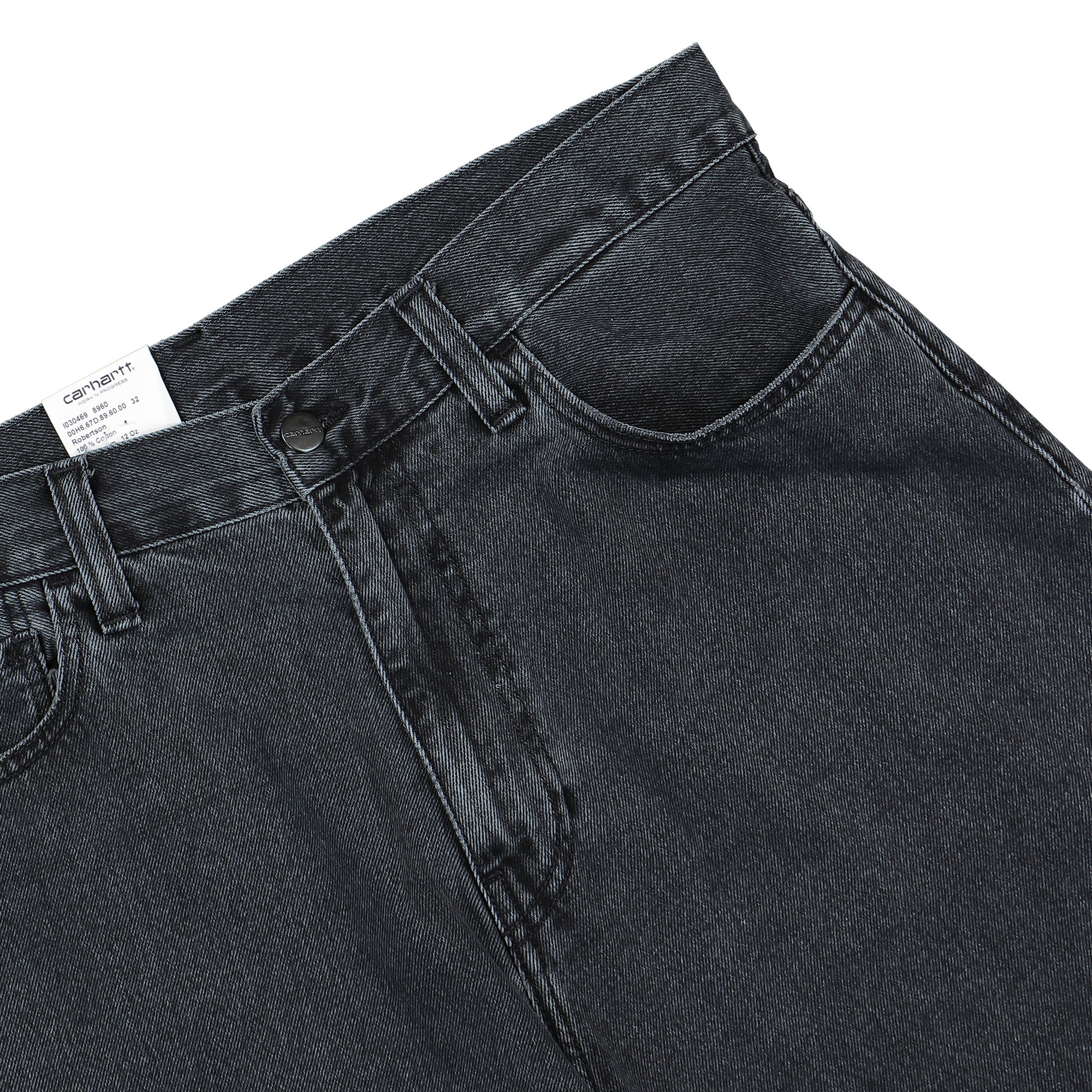 Carhartt Landon Short Black Denim Shorts I030469.89.60.00 Detail View 2 | Overkill