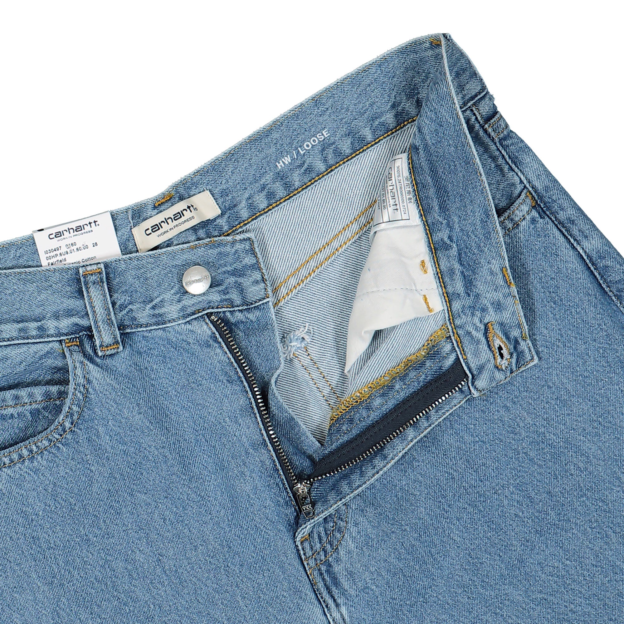 Carhartt WIP W Jane Pant Blue Heavy Stone Wash Jeans Detailfoto | Overkill