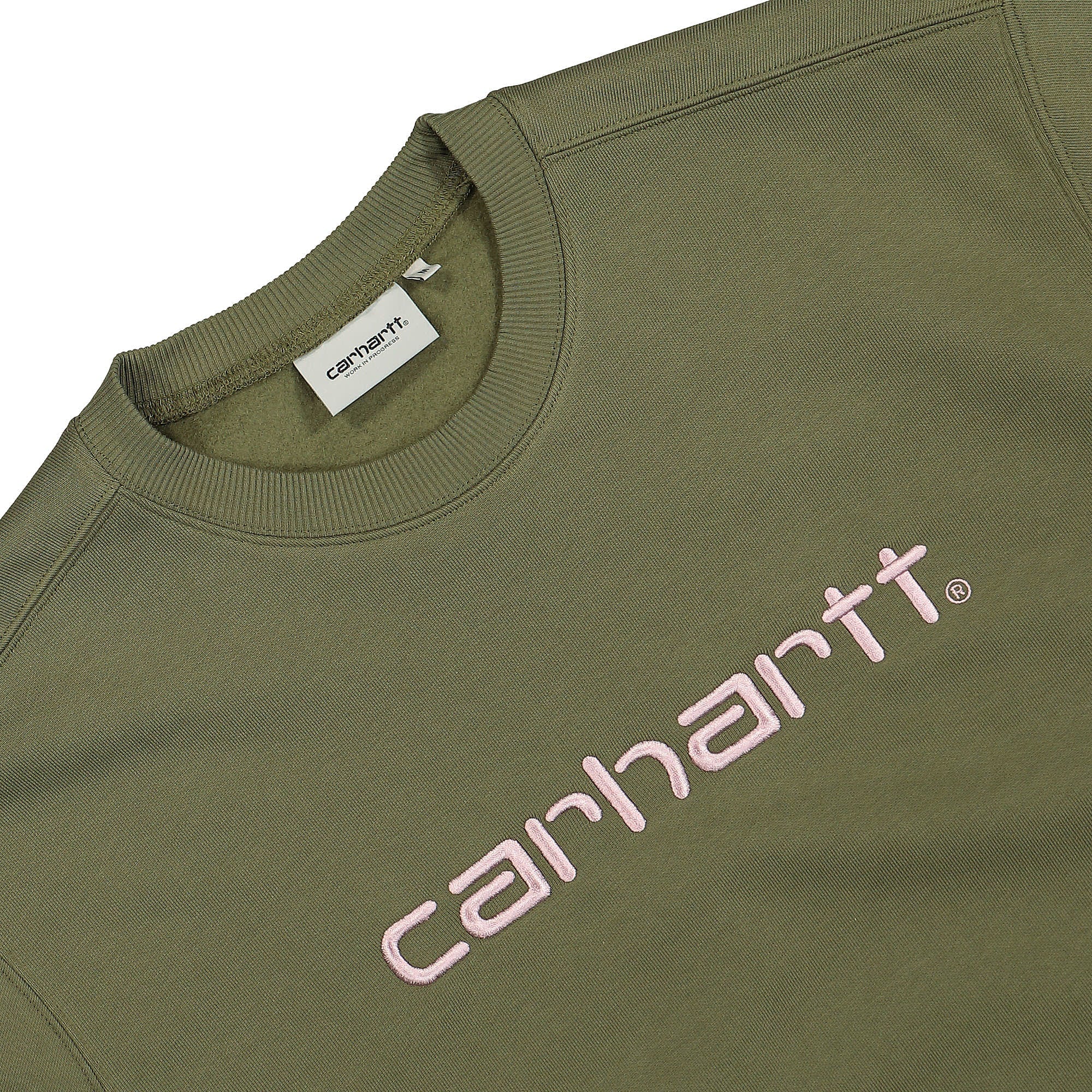 Carhartt WIP Carhartt Sweat Dundee / Glassy Pink Sweatshirts Close-up | Overkill