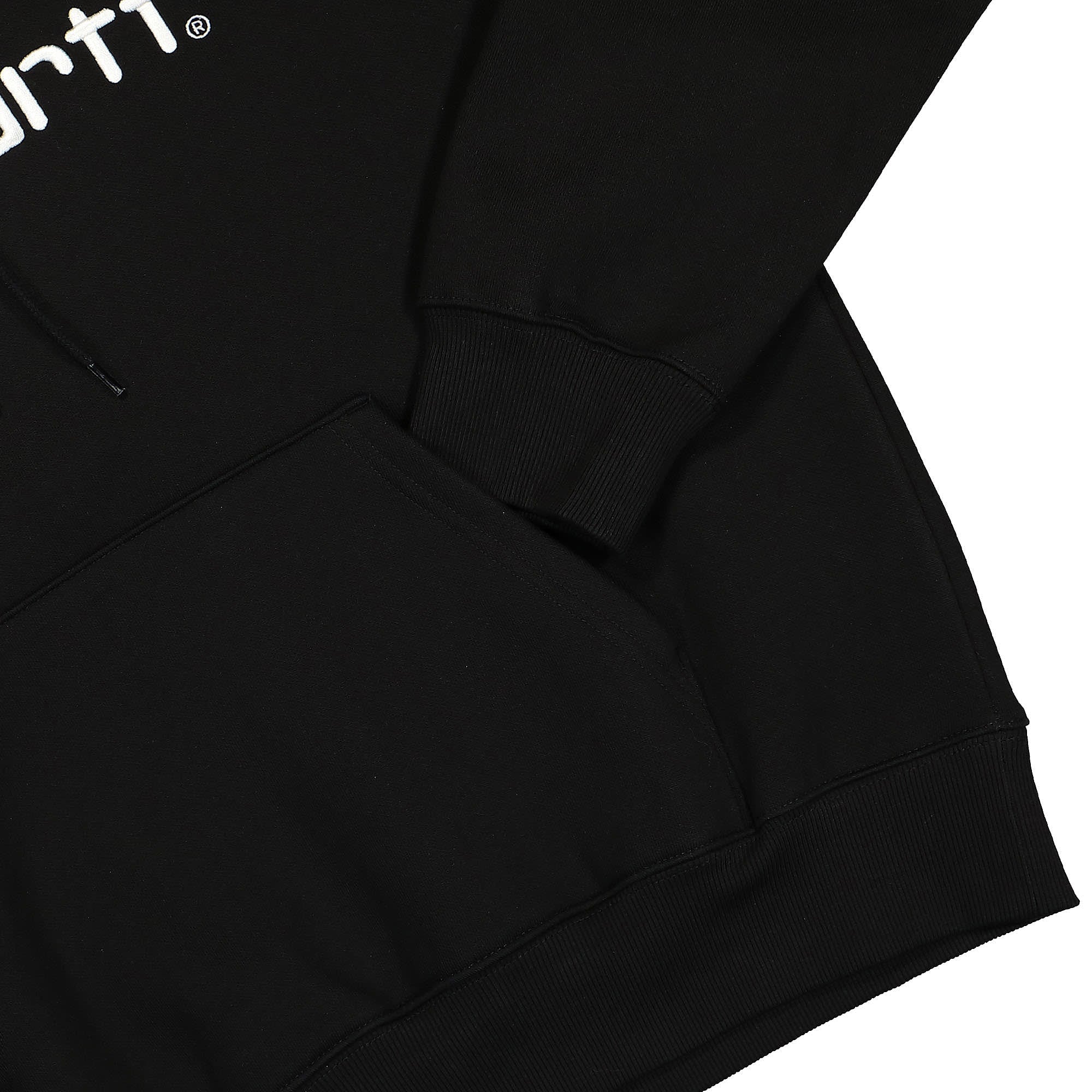 Carhartt WIP Hooded Carhartt Sweat Black / White Hoodies Detailfoto | Overkill