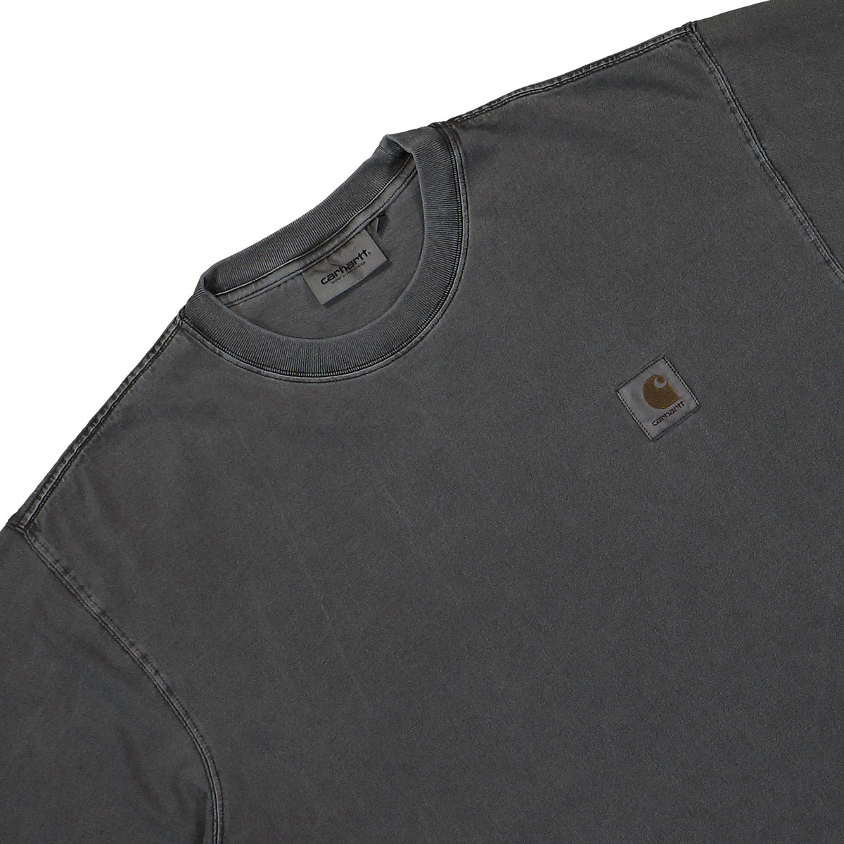 Carhartt WIP L/S Vista T-Shirt Vulcan Garment Dyed Longsleeves Close-up | Overkill