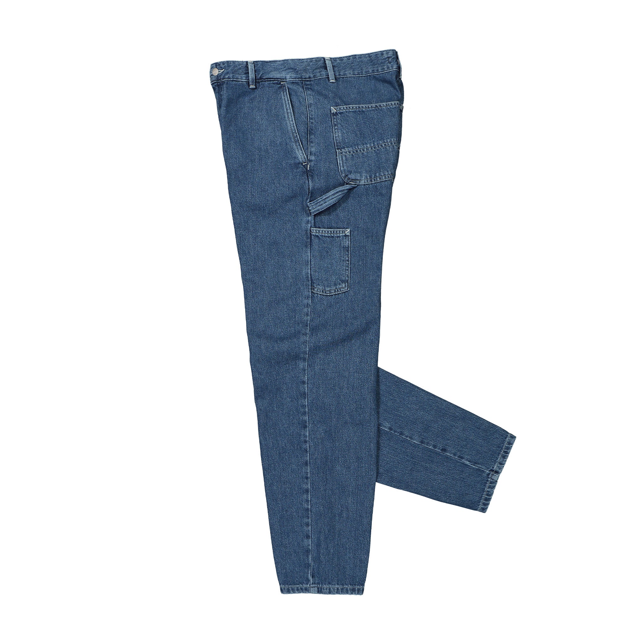 Carhartt WIP W Pierce Pant Straight Blue Stone Washed Jeans Close-up | Overkill